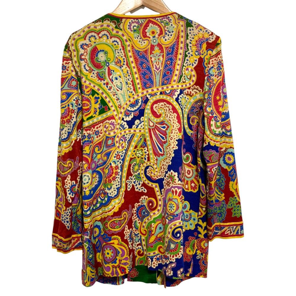 Other Leonard LEONARD FASHION Paisley Print Cardigan Textile Tops 0389112 DUTY FREE for USA Size ONE SIZE - 2 Thumbnail