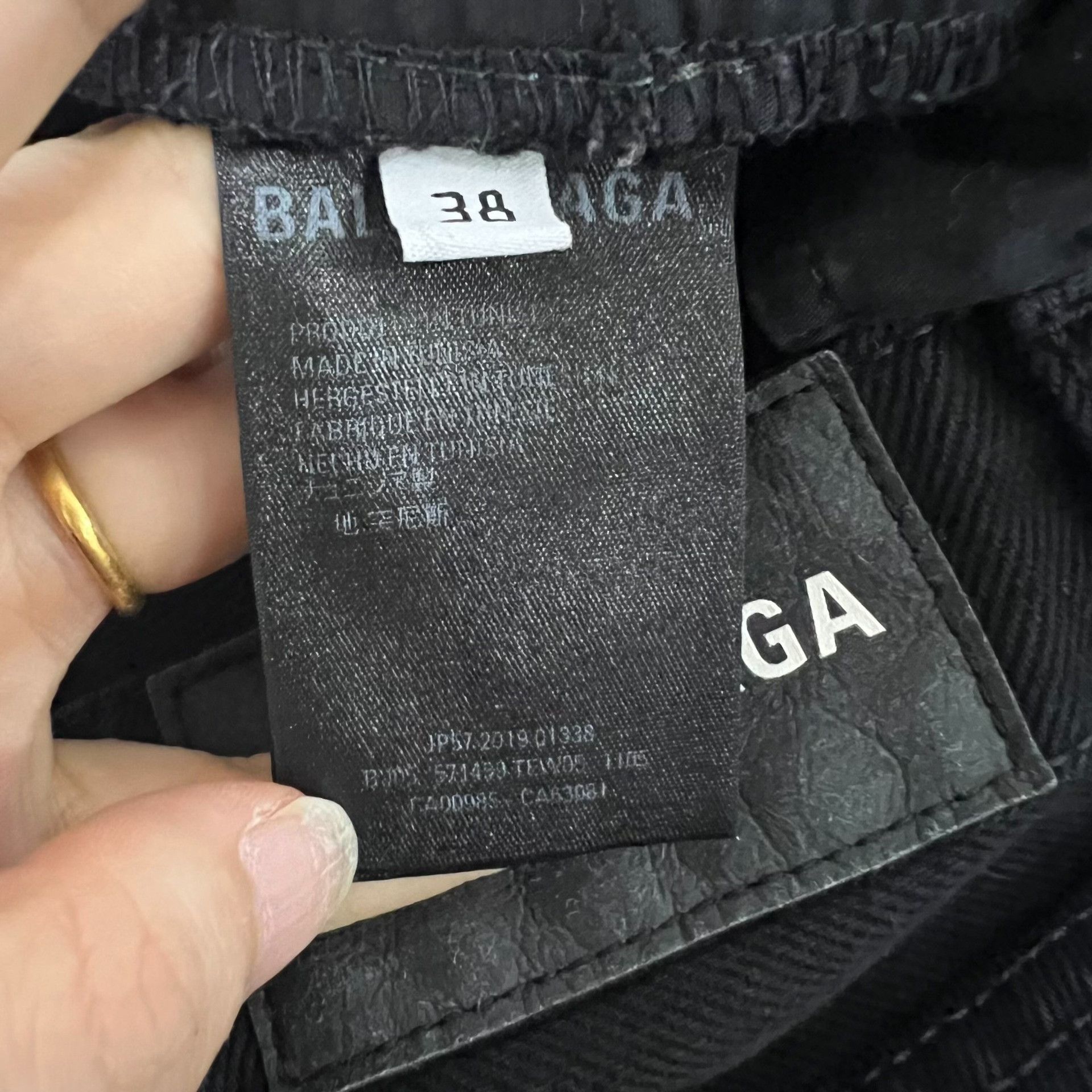 Balenciaga Balenciaga Denim Black Skirt 38 Women Size 38" / US 16 / IT 52 - 4 Thumbnail
