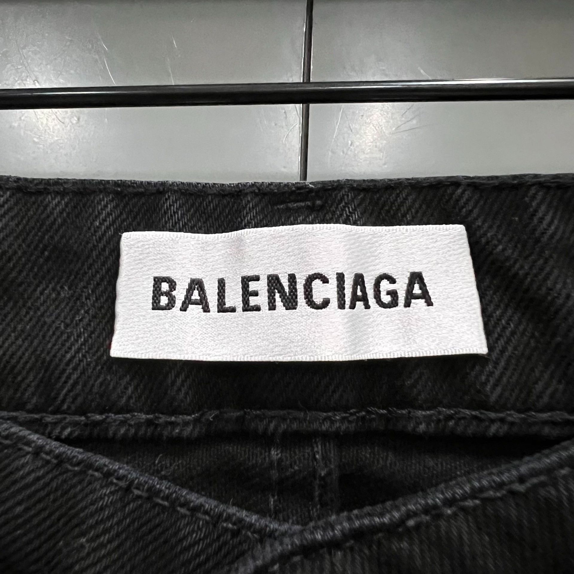 Balenciaga Balenciaga Denim Black Skirt 38 Women Size 38" / US 16 / IT 52 - 2 Thumbnail