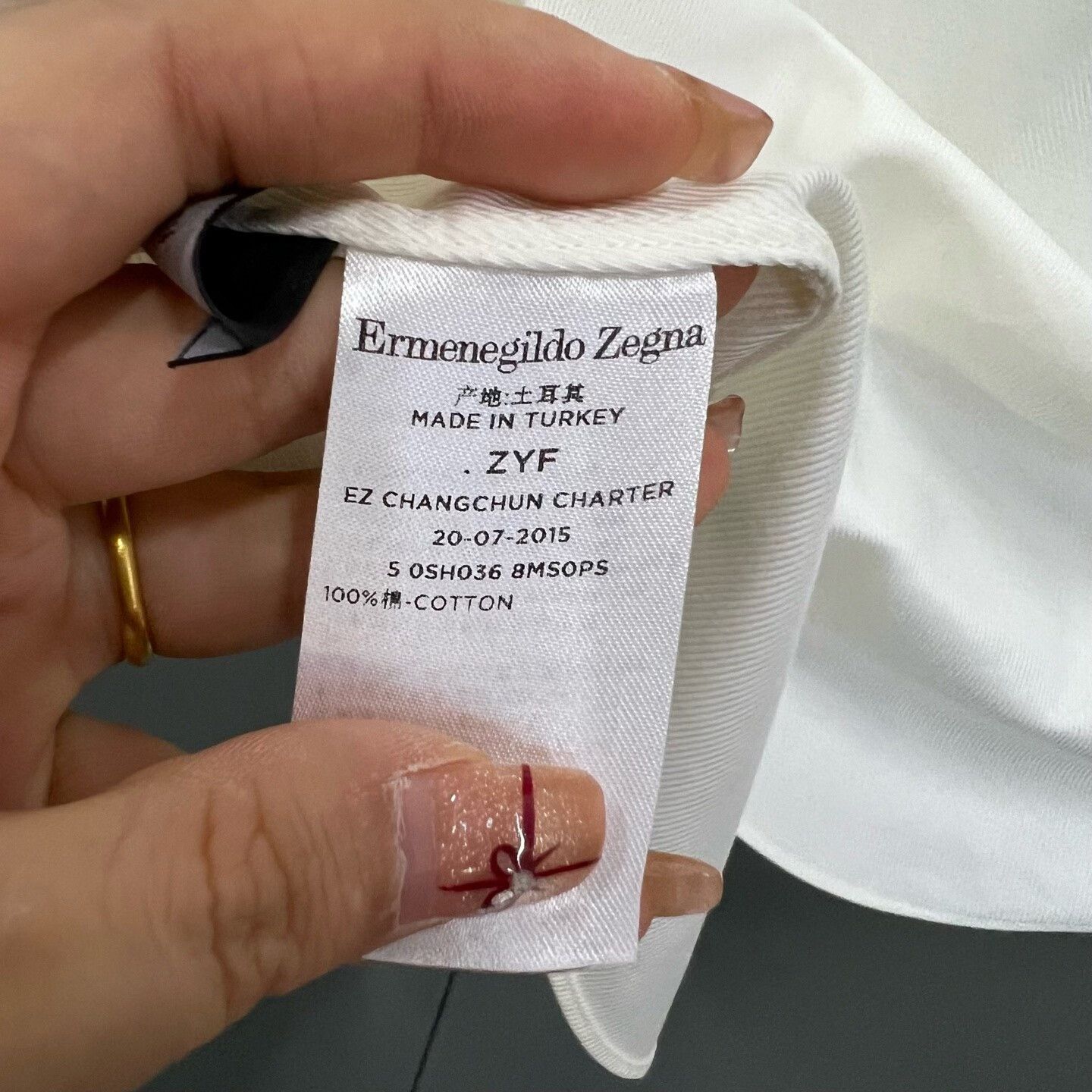 Ermenegildo Zegna Ermenegildo Zegna White Shirt m Men Size US M / EU 48-50 / 2 - 4 Thumbnail