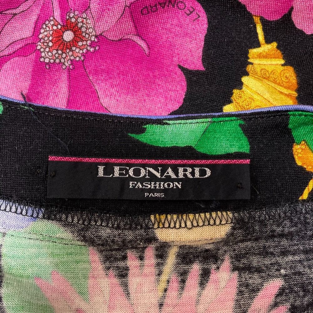 Other Leonard LEONARD FASHION Flower Print Wool Silk Cardigan Textile Tops 0329102 DUTY FREE for USA Size ONE SIZE - 7 Thumbnail