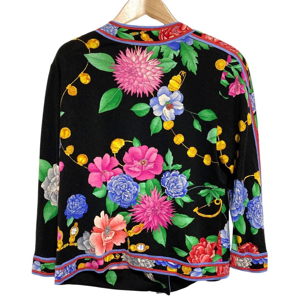 Other Leonard LEONARD FASHION Flower Print Wool Silk Cardigan Textile Tops 0329102 DUTY FREE for USA Size ONE SIZE - 2 Thumbnail