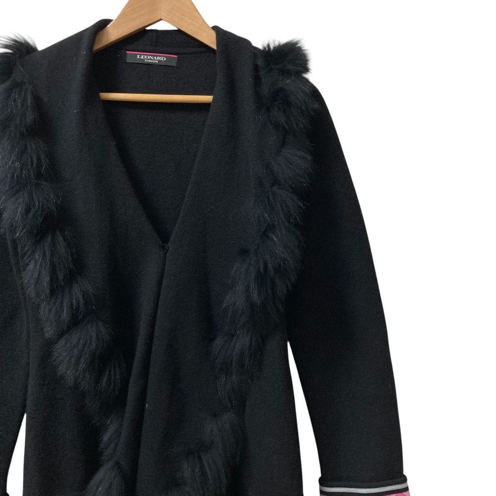 Other Leonard LEONARD FASHION Fox Fur Wool Coat Outerwear DUTY FREE for USA Size ONE SIZE - 2 Thumbnail
