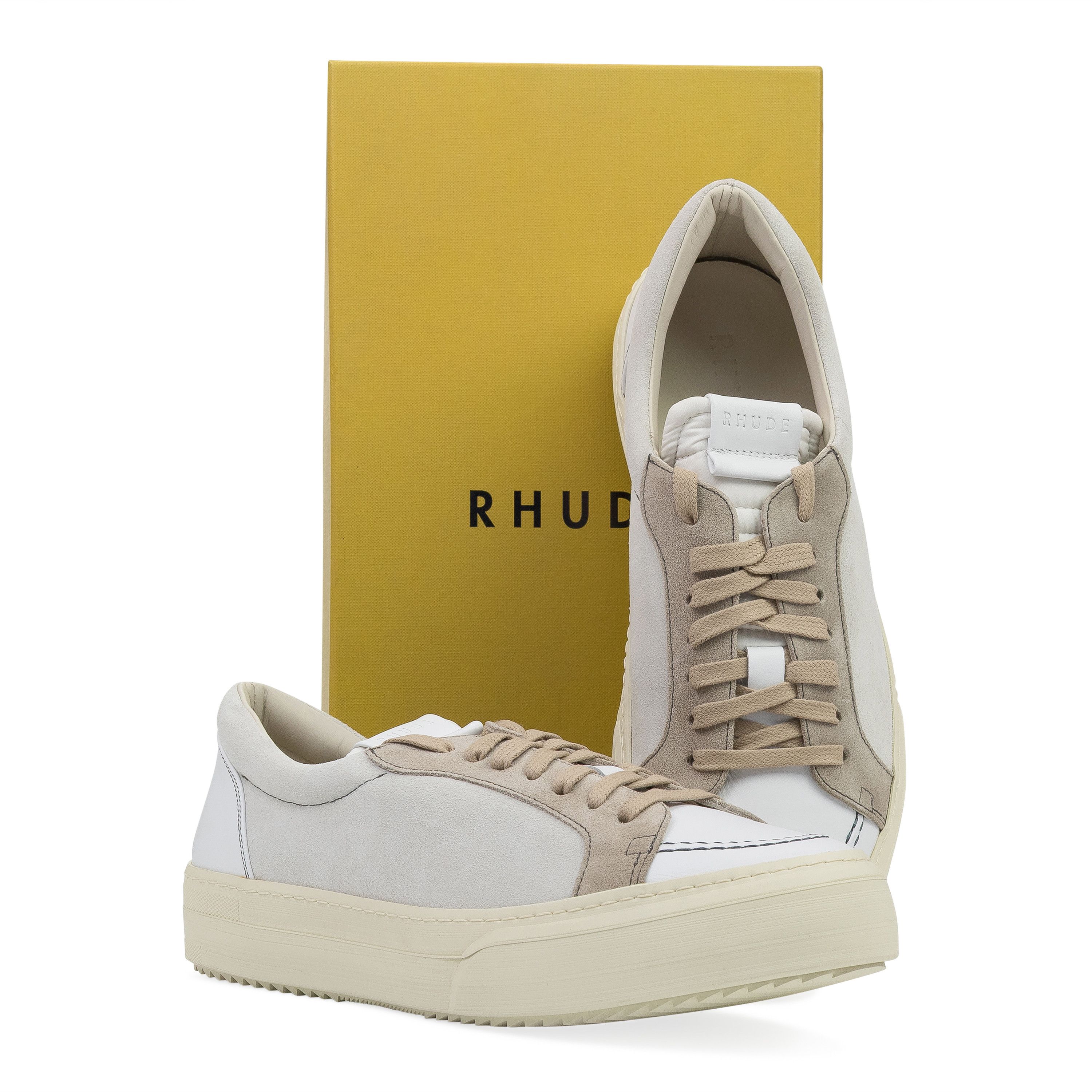 Rhude Rhude White V1 Low Sneaker SIZE 8 Size US 8 / EU 41 - 8 Thumbnail
