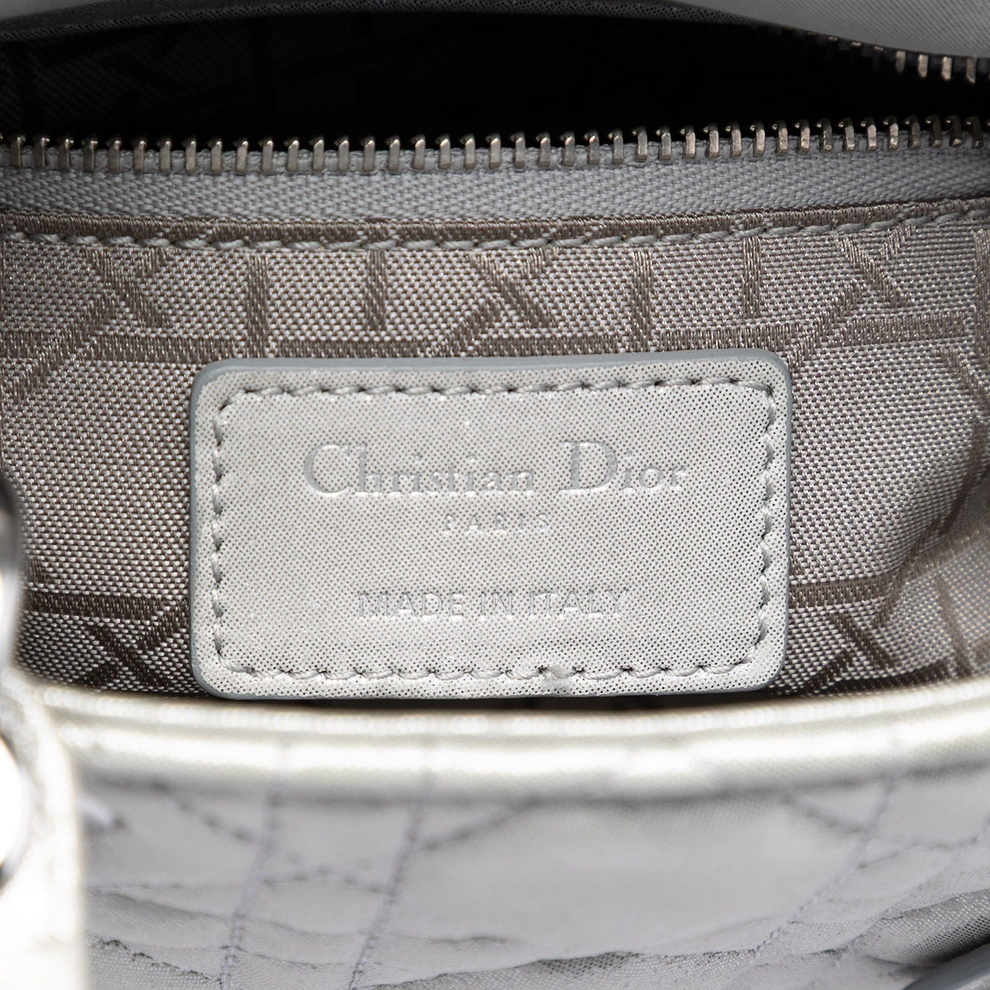 Dior Mini Iridescent Lambskin Cannage Lady Dior Size ONE SIZE - 5 Thumbnail