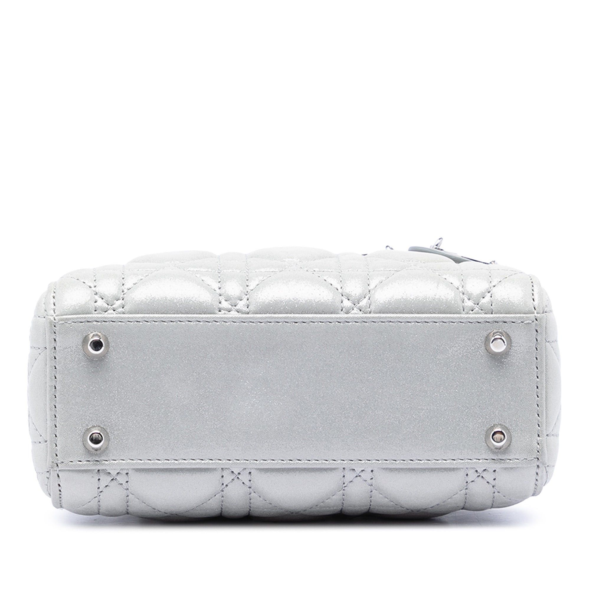 Dior Mini Iridescent Lambskin Cannage Lady Dior Size ONE SIZE - 3 Thumbnail