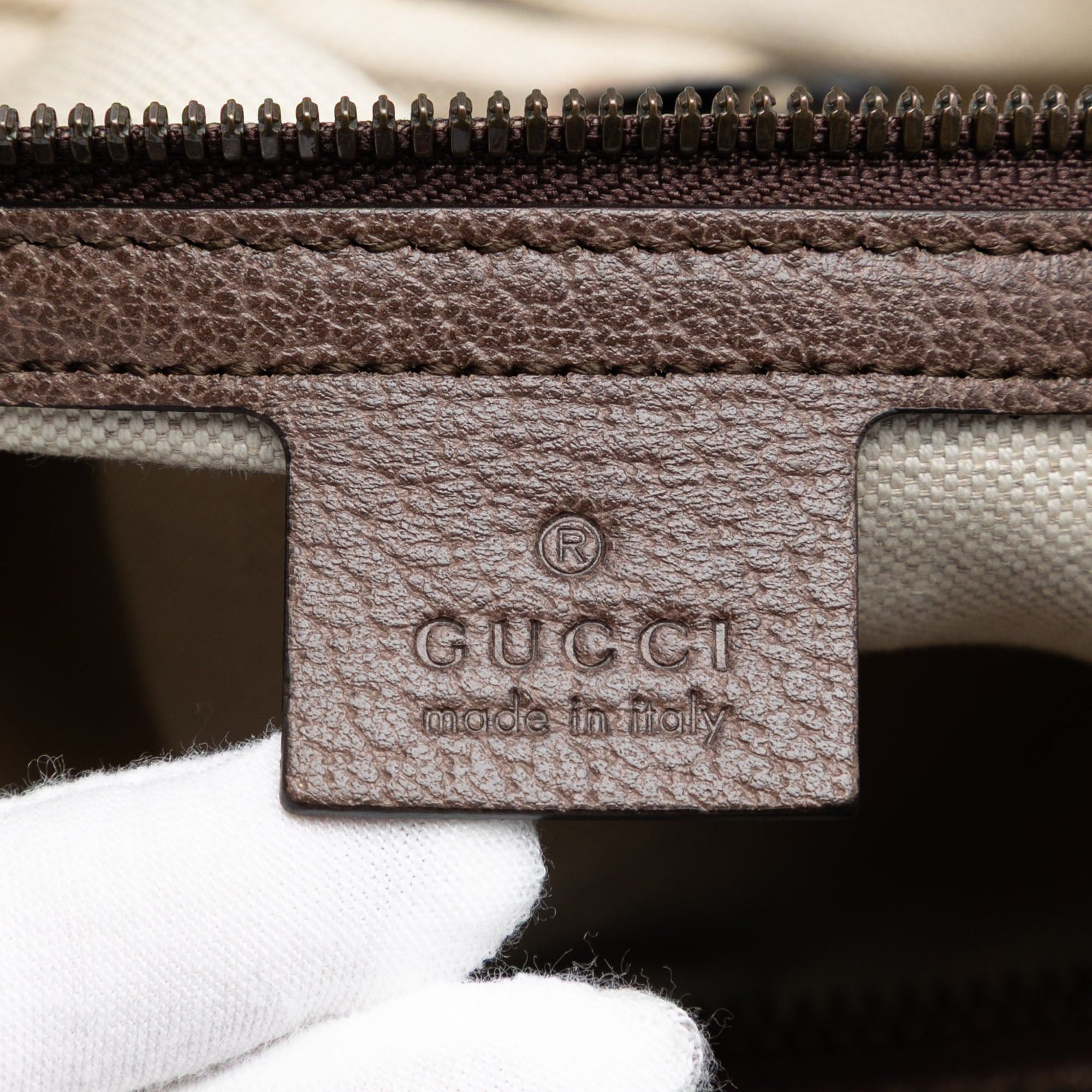 Gucci Medium GG Supreme Web Ophidia Carry On Duffle Bag Size ONE SIZE - 6 Thumbnail