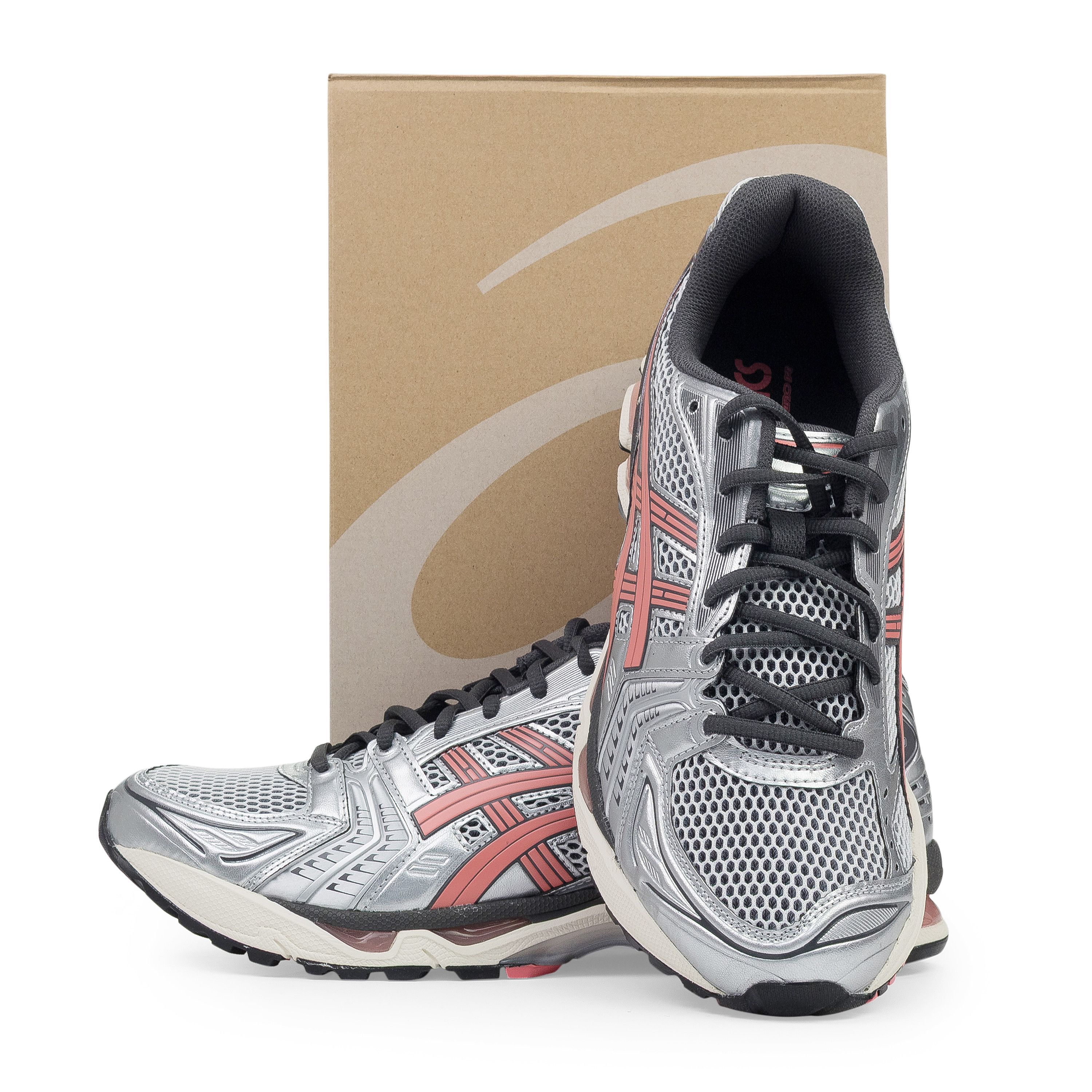 Asics Asics White / Silver / Papaya Gel-Kayano 14 Sneaker SIZE 10 Size US 10 / EU 43 - 8 Thumbnail