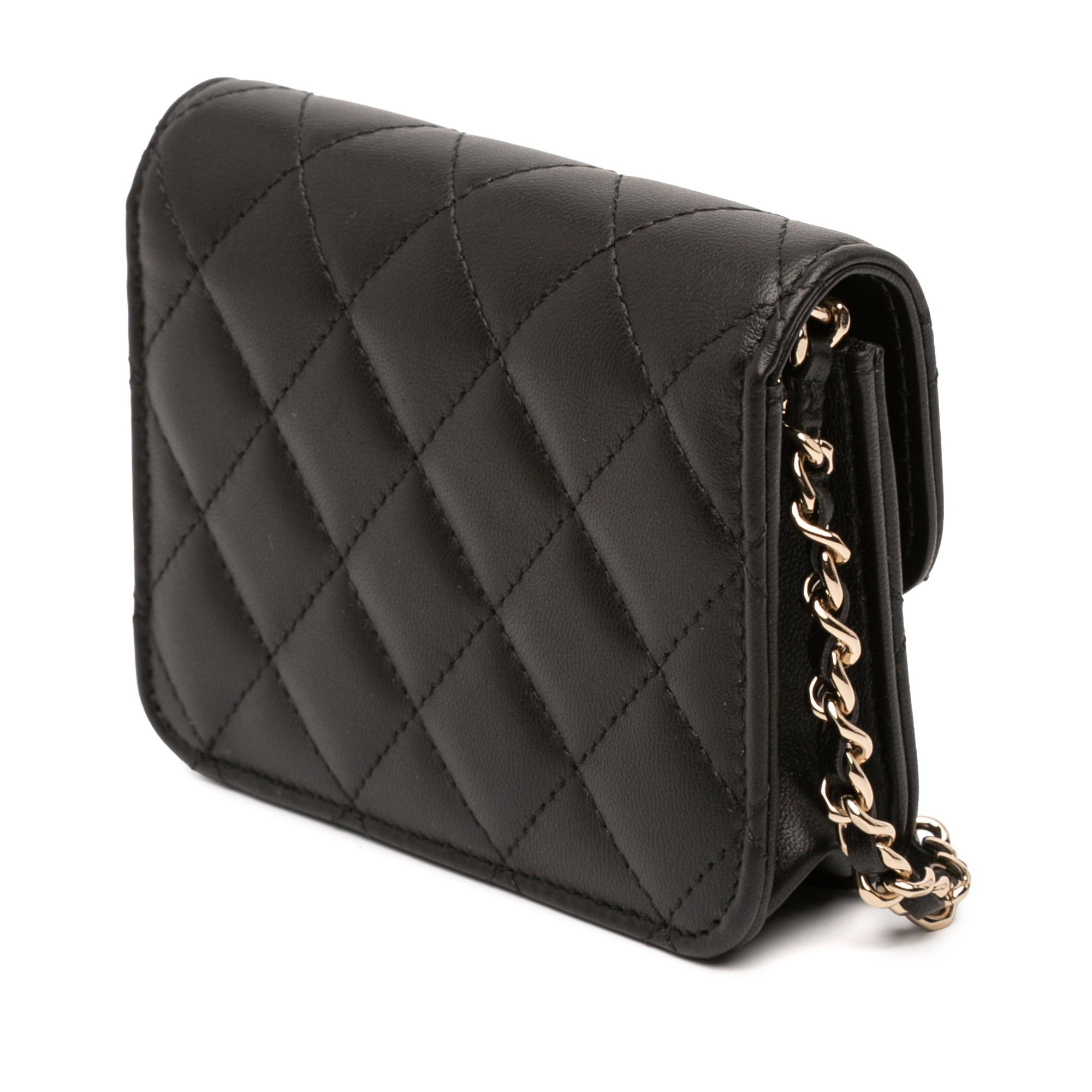 Chanel CC Quilted Lambskin Strass Clutch With Chain Size ONE SIZE - 2 Thumbnail
