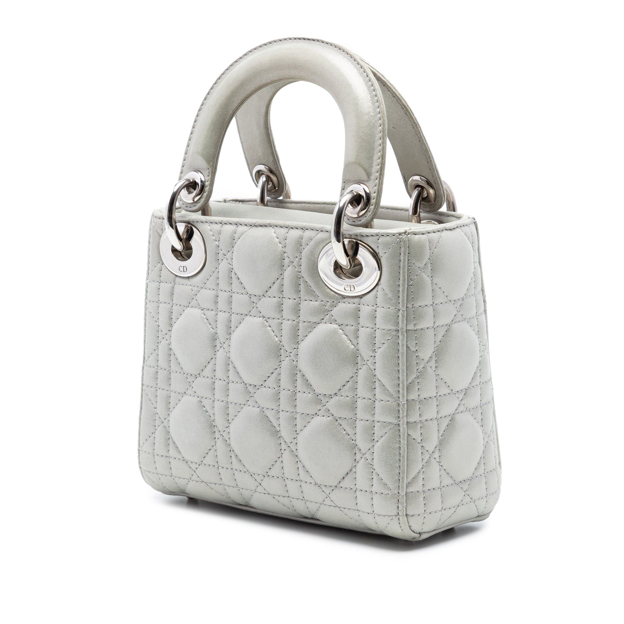 Dior Mini Iridescent Lambskin Cannage Lady Dior Size ONE SIZE - 2 Thumbnail