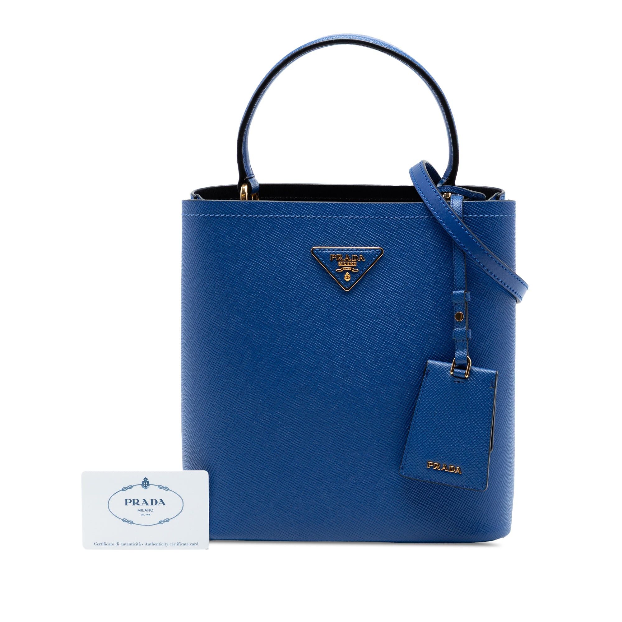 Prada Medium Saffiano Cuir Panier Satchel Size ONE SIZE - 7 Thumbnail