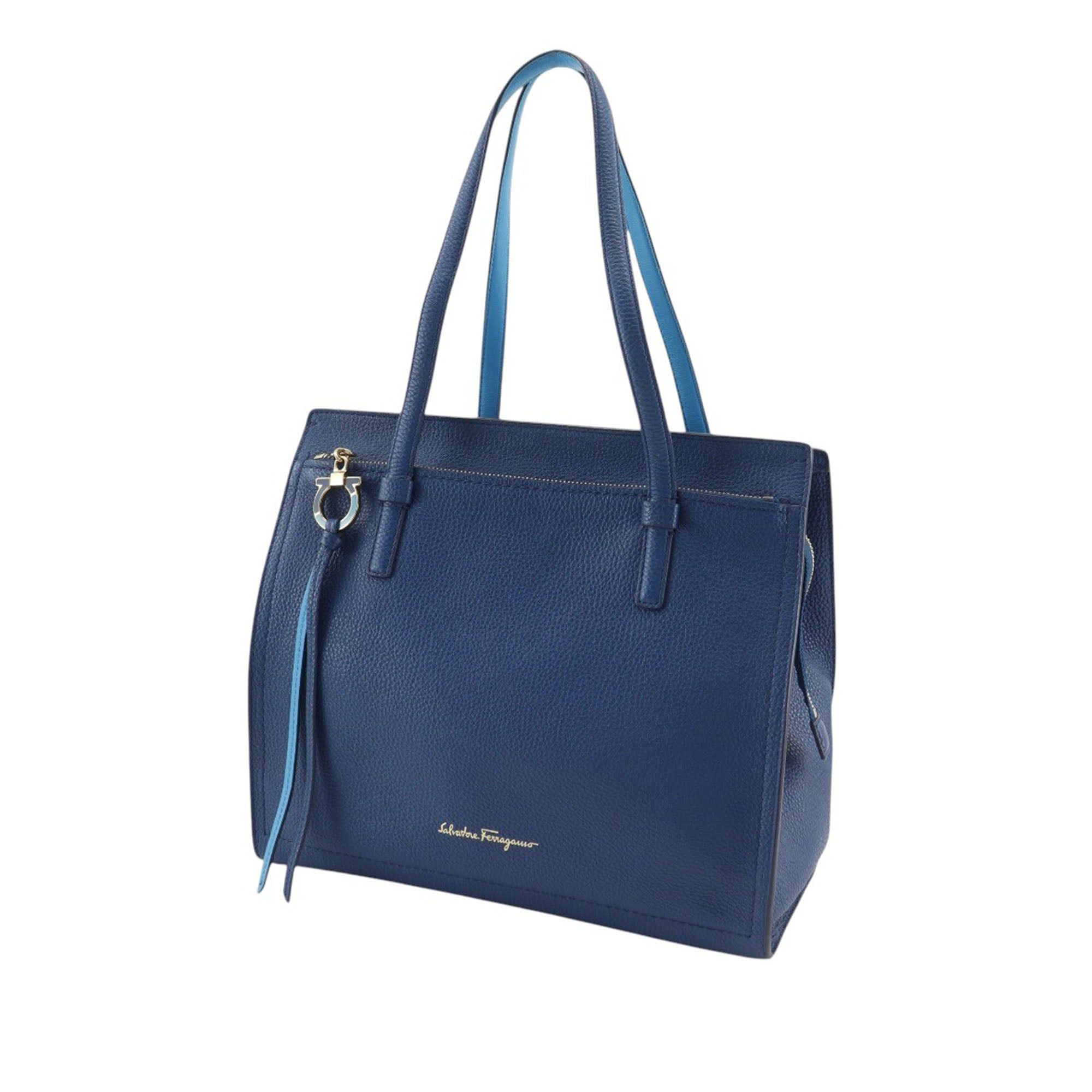 Salvatore Ferragamo Medium Leather Pebbled Amy Tote Size ONE SIZE - 13 Thumbnail