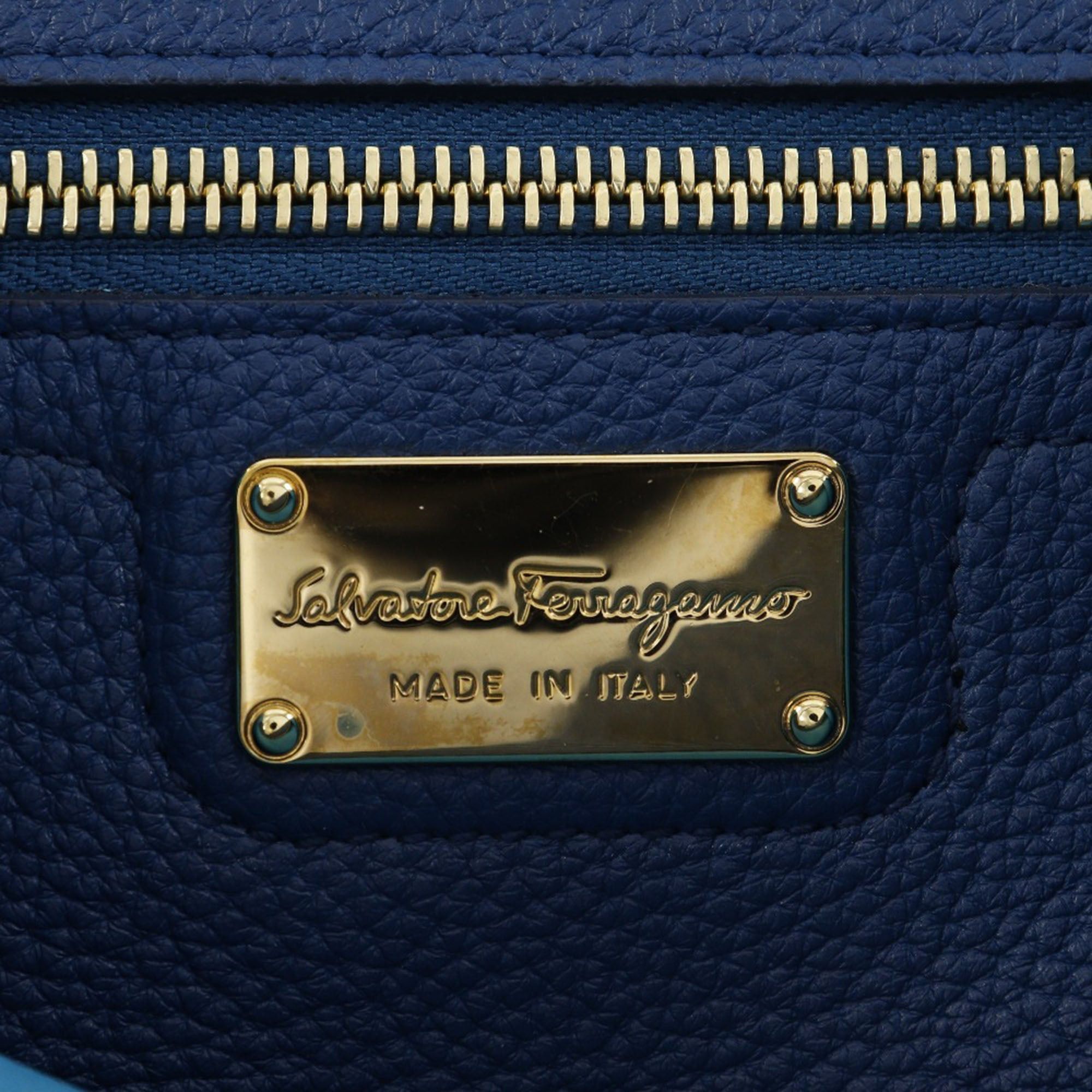 Salvatore Ferragamo Medium Leather Pebbled Amy Tote Size ONE SIZE - 9 Thumbnail