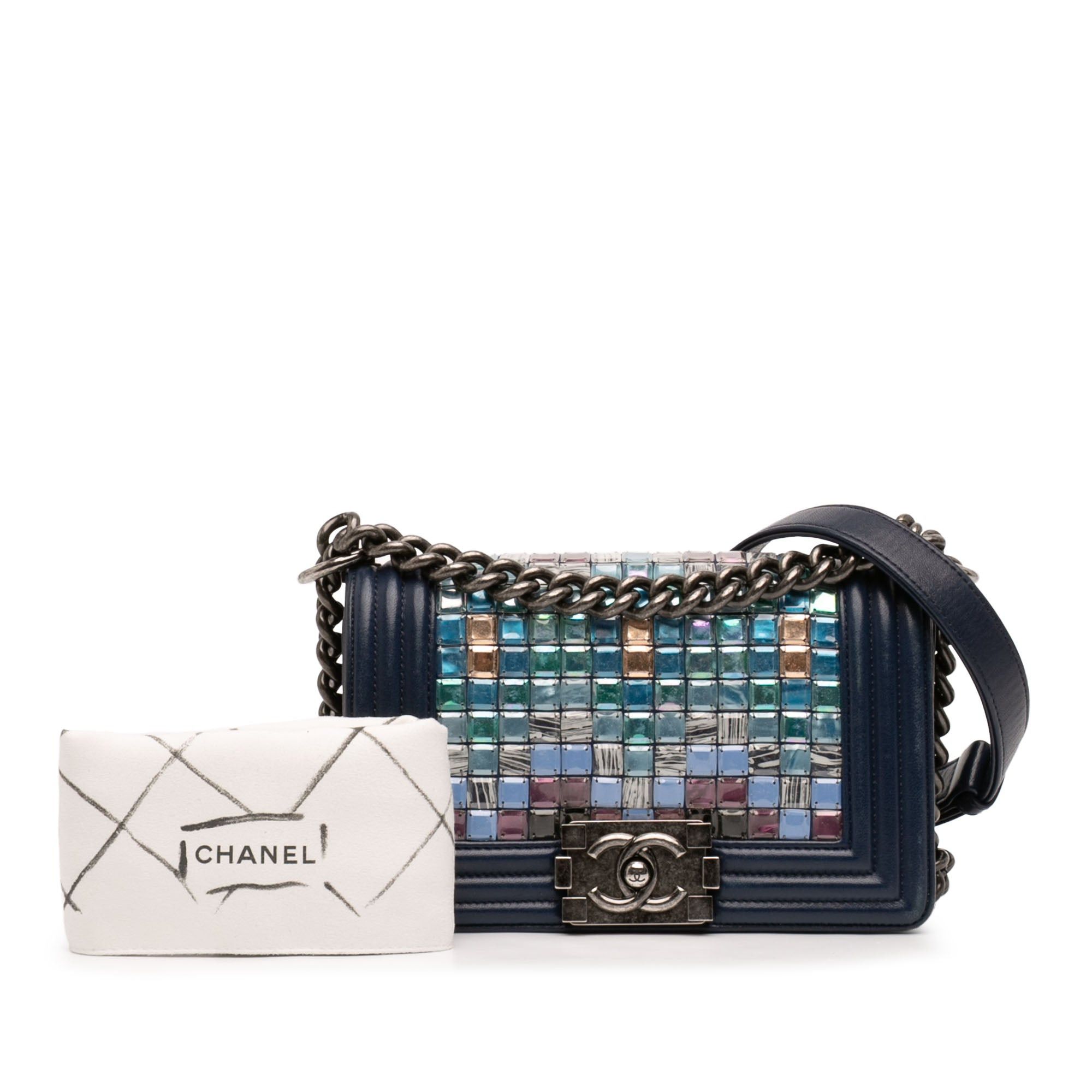 Chanel Small Lambskin Tile Mosaic Boy Flap Size ONE SIZE - 10 Thumbnail