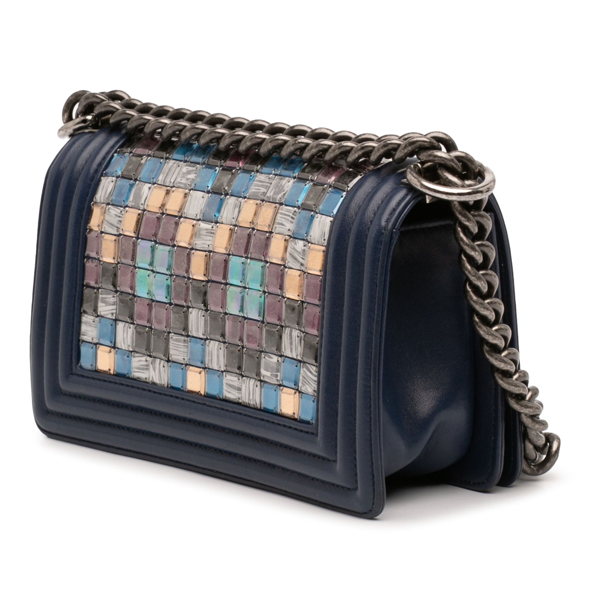 Chanel Small Lambskin Tile Mosaic Boy Flap Size ONE SIZE - 2 Thumbnail