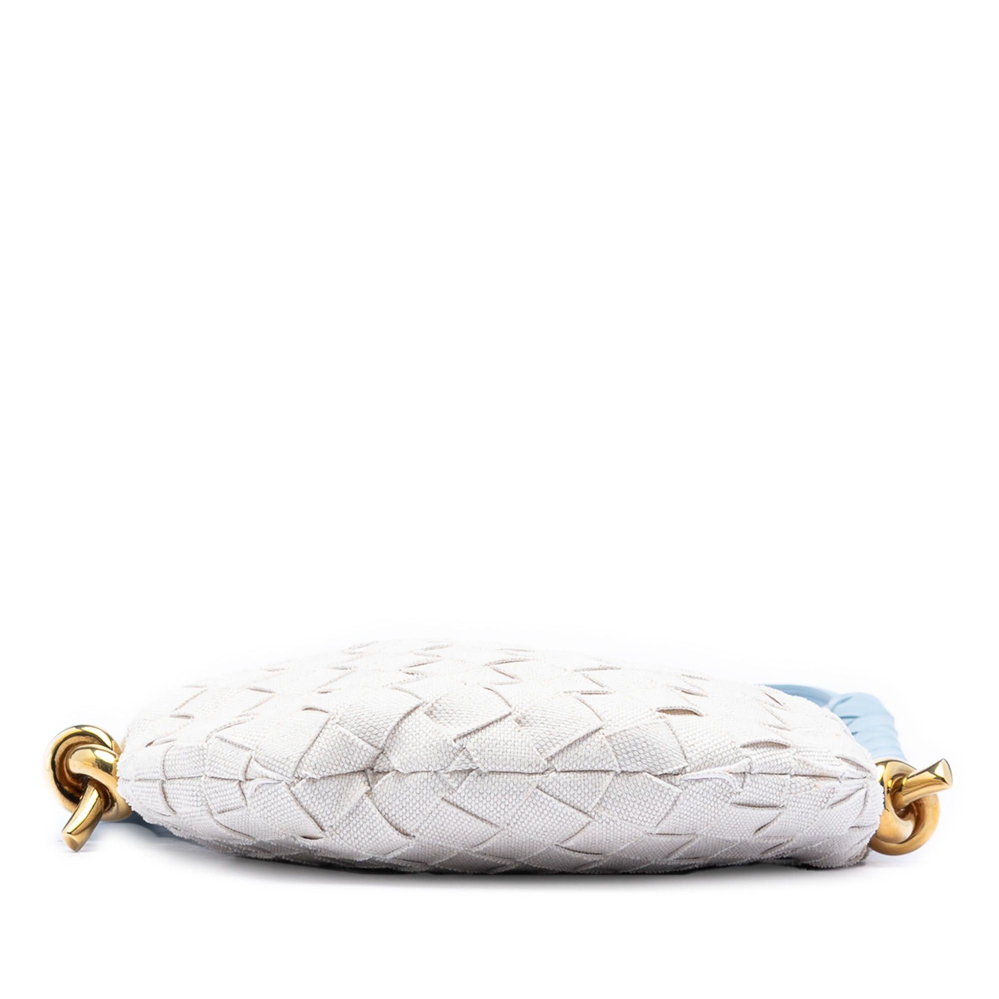 Bottega Veneta Small Nappa and Canvas Intrecciato Solstice Shoulder Bag Size ONE SIZE - 3 Thumbnail