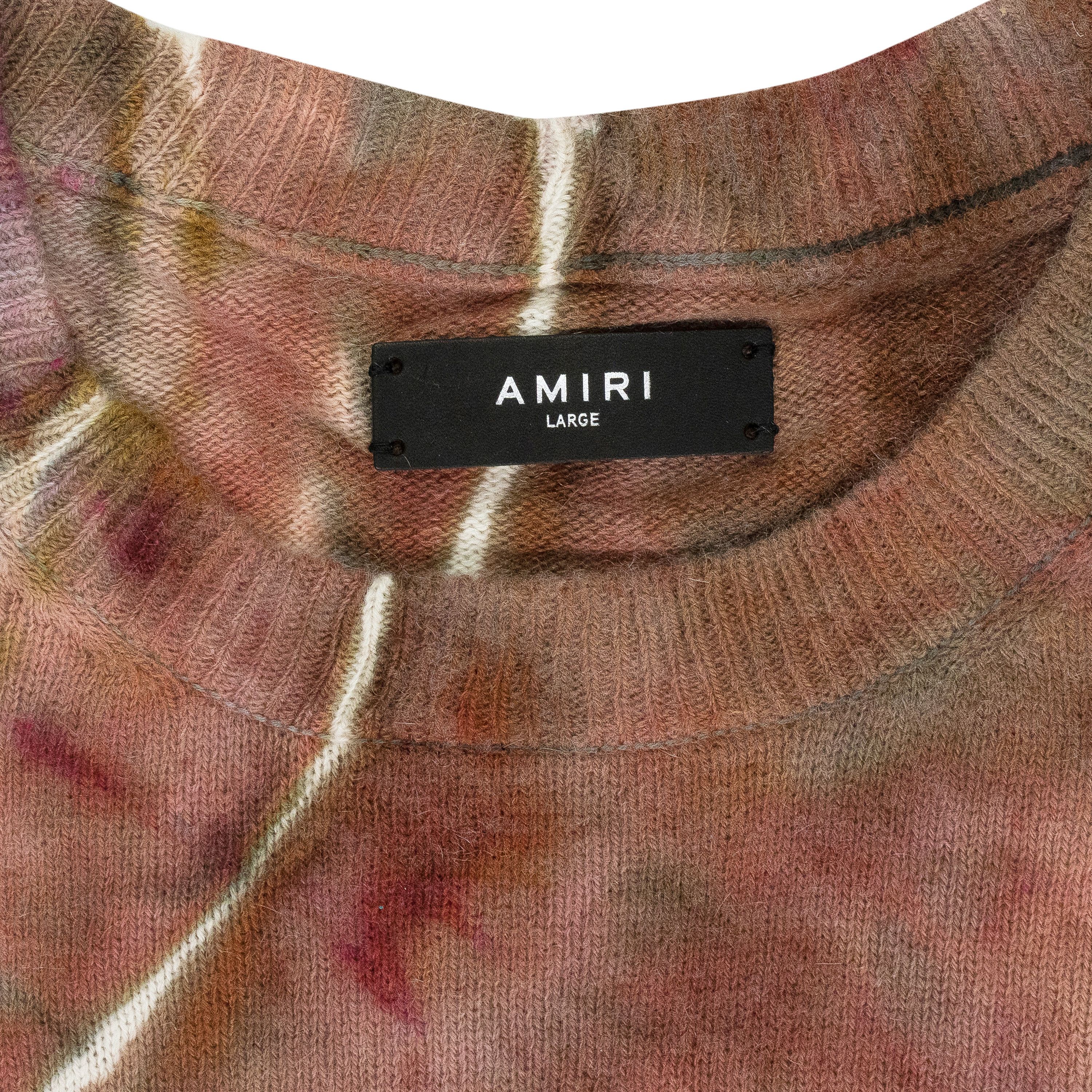 Amiri Amiri Clay Ma Tie Dye Cashmere Crewneck Sweatshirt SIZE M Size US M / EU 48-50 / 2 - 3 Thumbnail