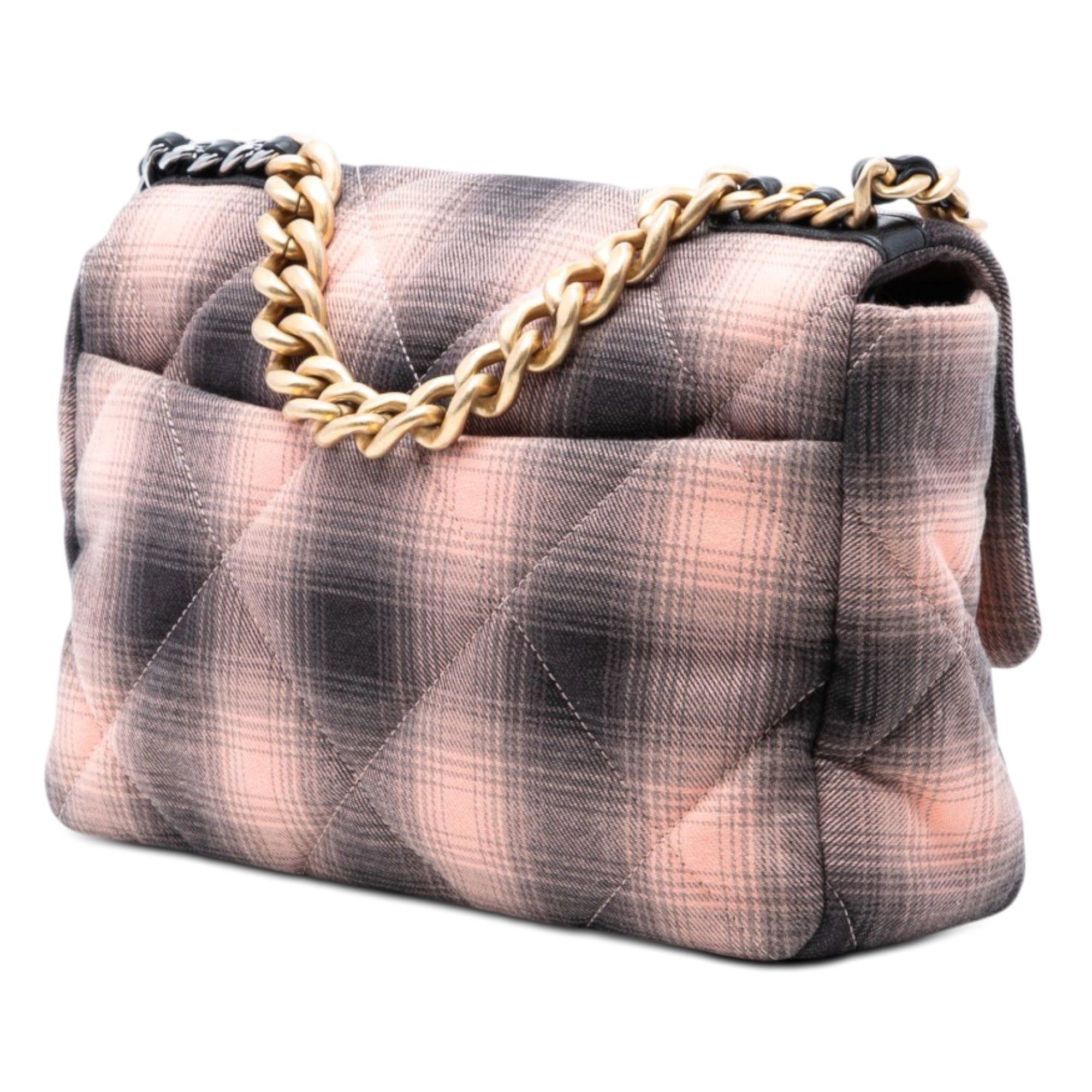 Chanel Large Cotton Check 19 Flap Size ONE SIZE - 2 Thumbnail