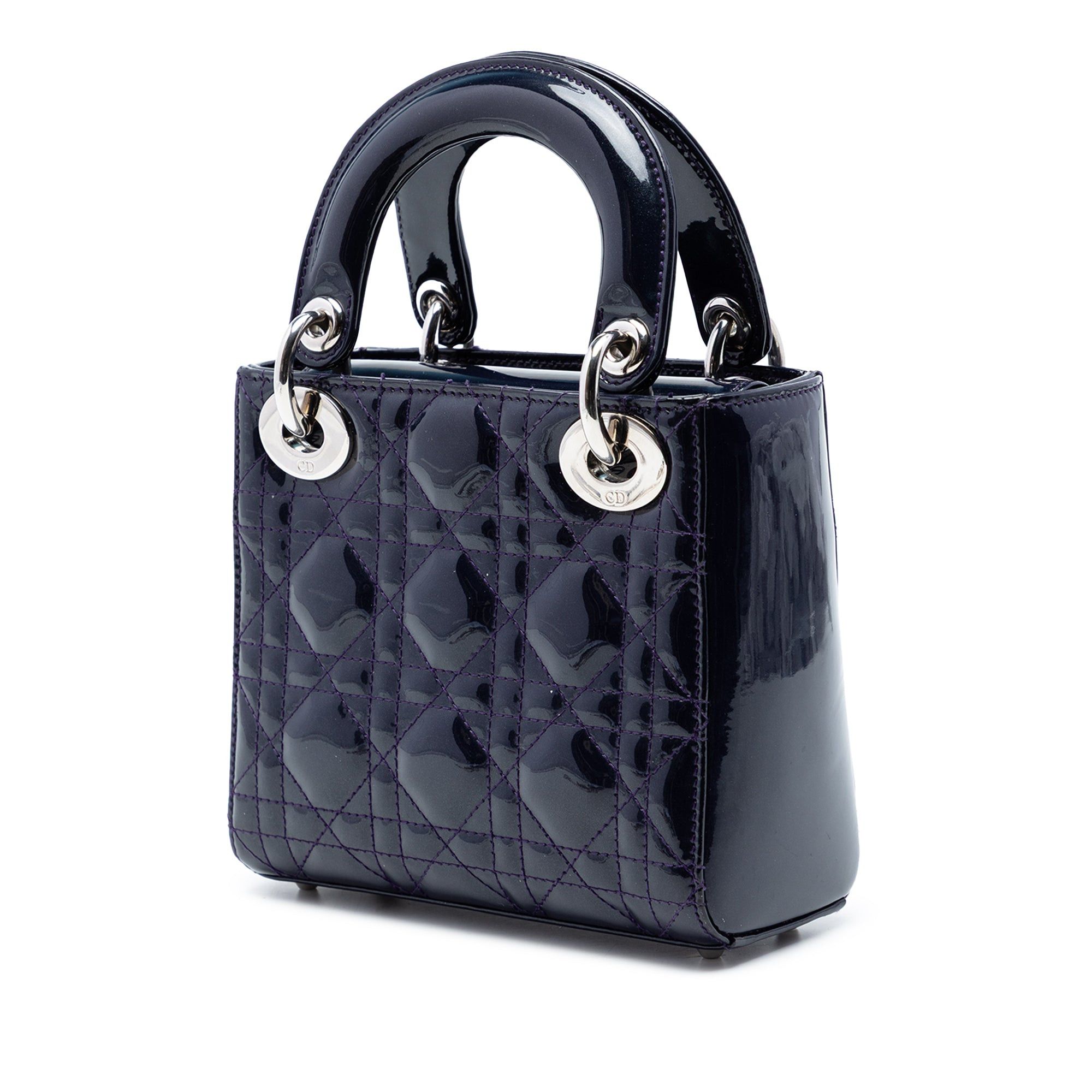 Dior Mini Patent Cannage Lady Dior Size ONE SIZE - 2 Thumbnail