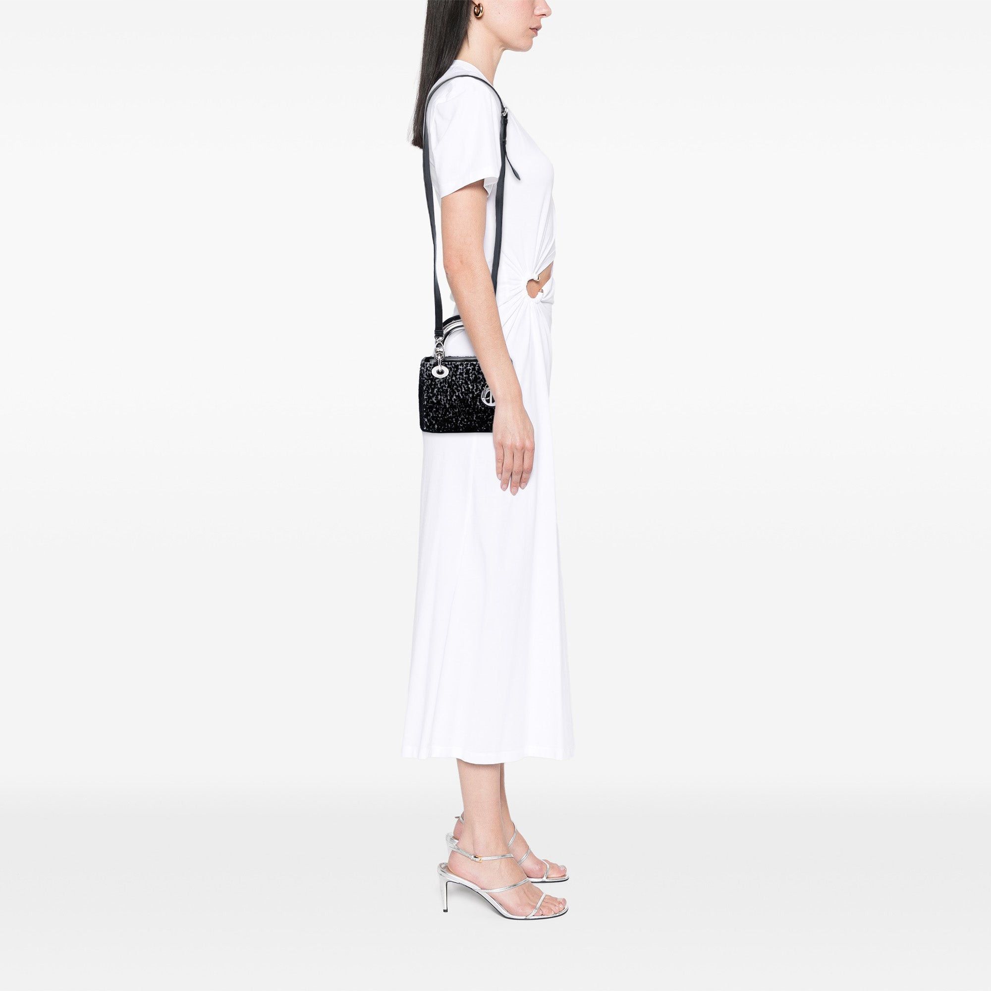 Dior Mini Fabric Lame Lady Dior Size ONE SIZE - 7 Thumbnail