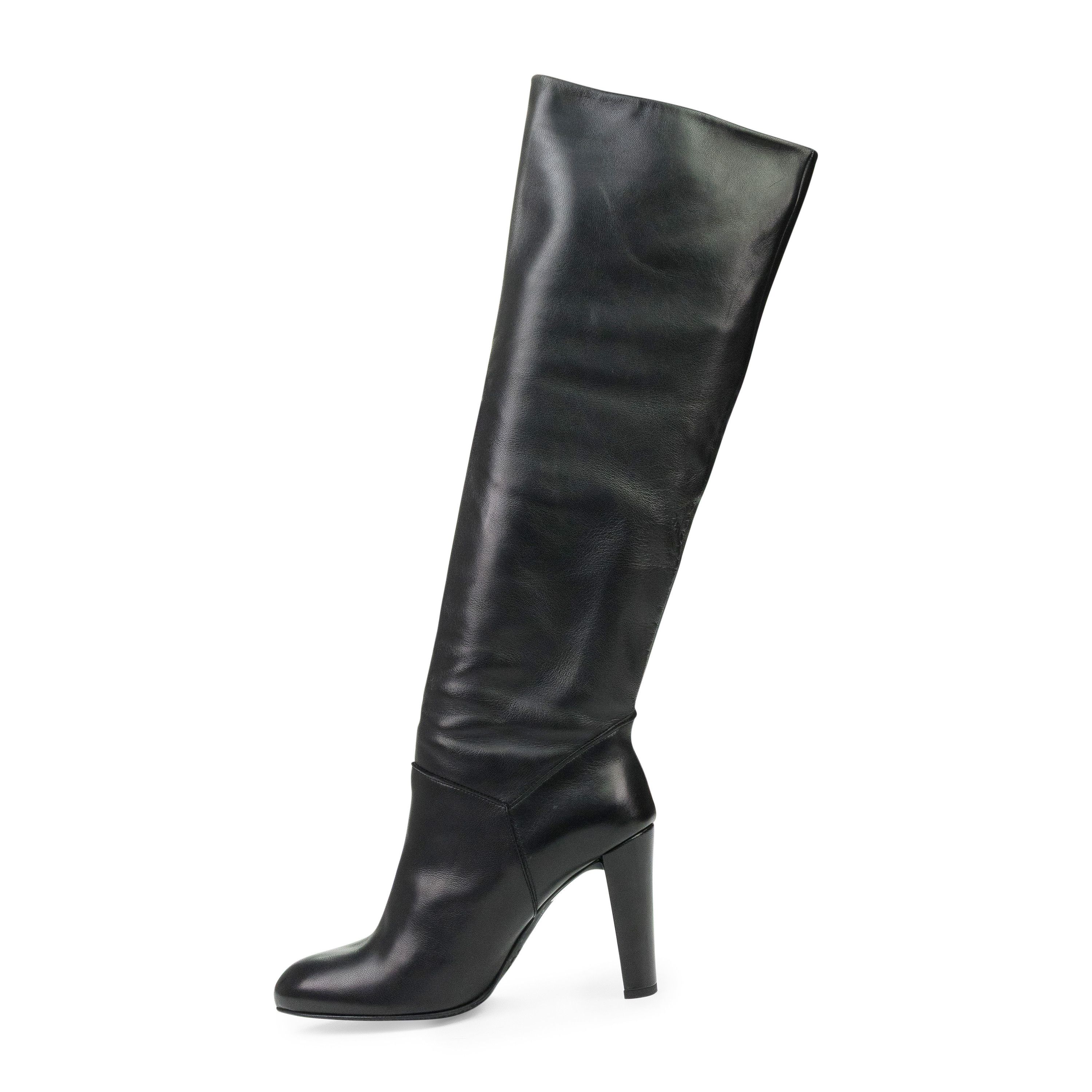 Stuart Weitzman Stuart Weitzman Black Monique Knee High Boots SIZE 39 Size US 9 / IT 39 - 2 Thumbnail