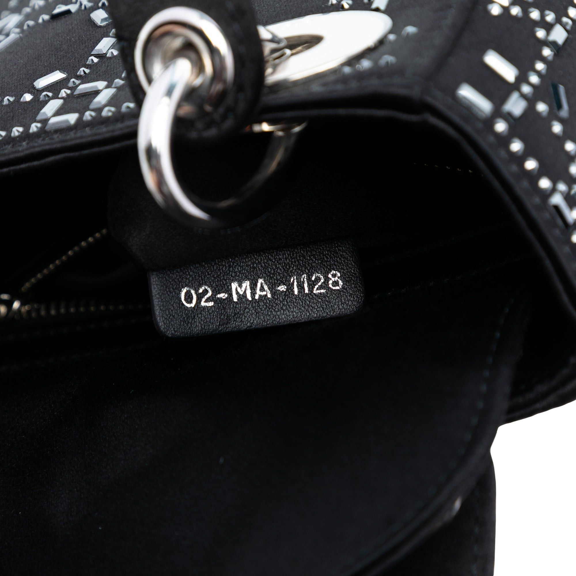 Dior Mini Satin Cannage Strass Crystal Embellished Lady Dior Size ONE SIZE - 6 Thumbnail