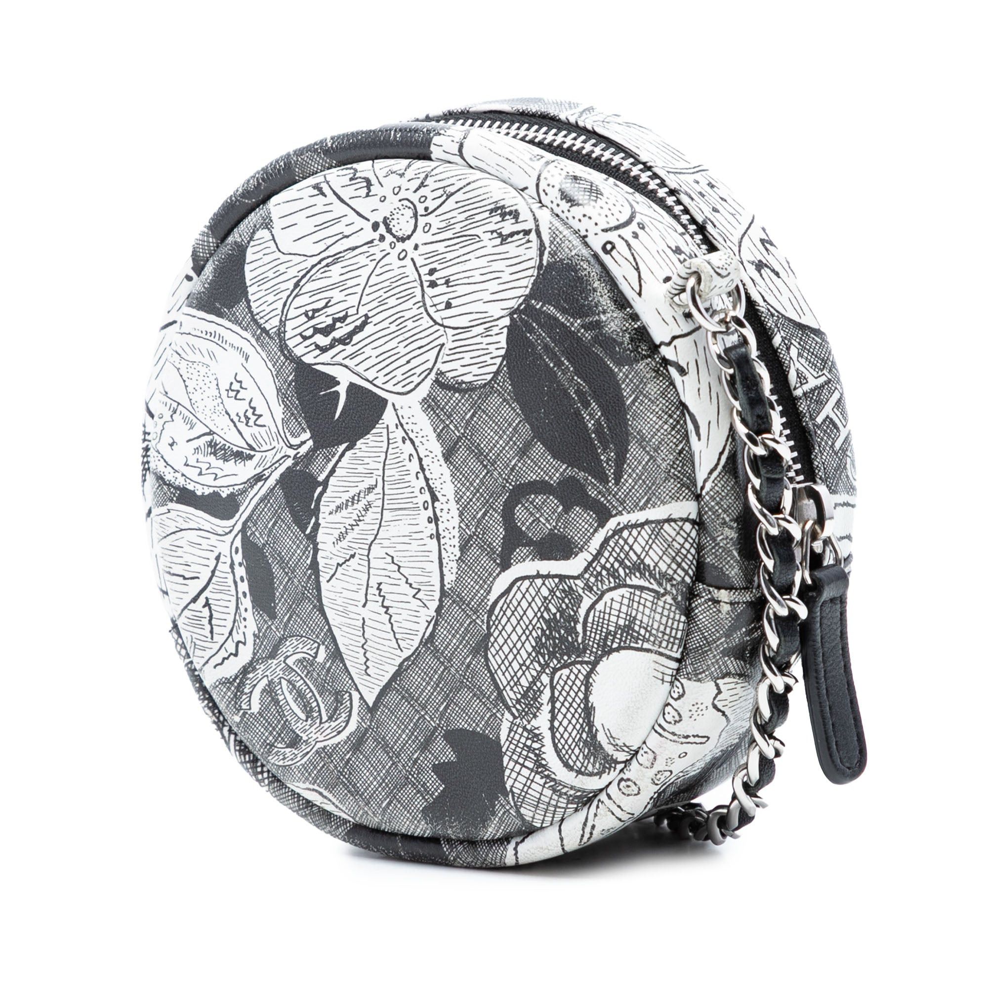 Chanel CC Calfskin Floral Round Clutch on Chain Size ONE SIZE - 2 Thumbnail
