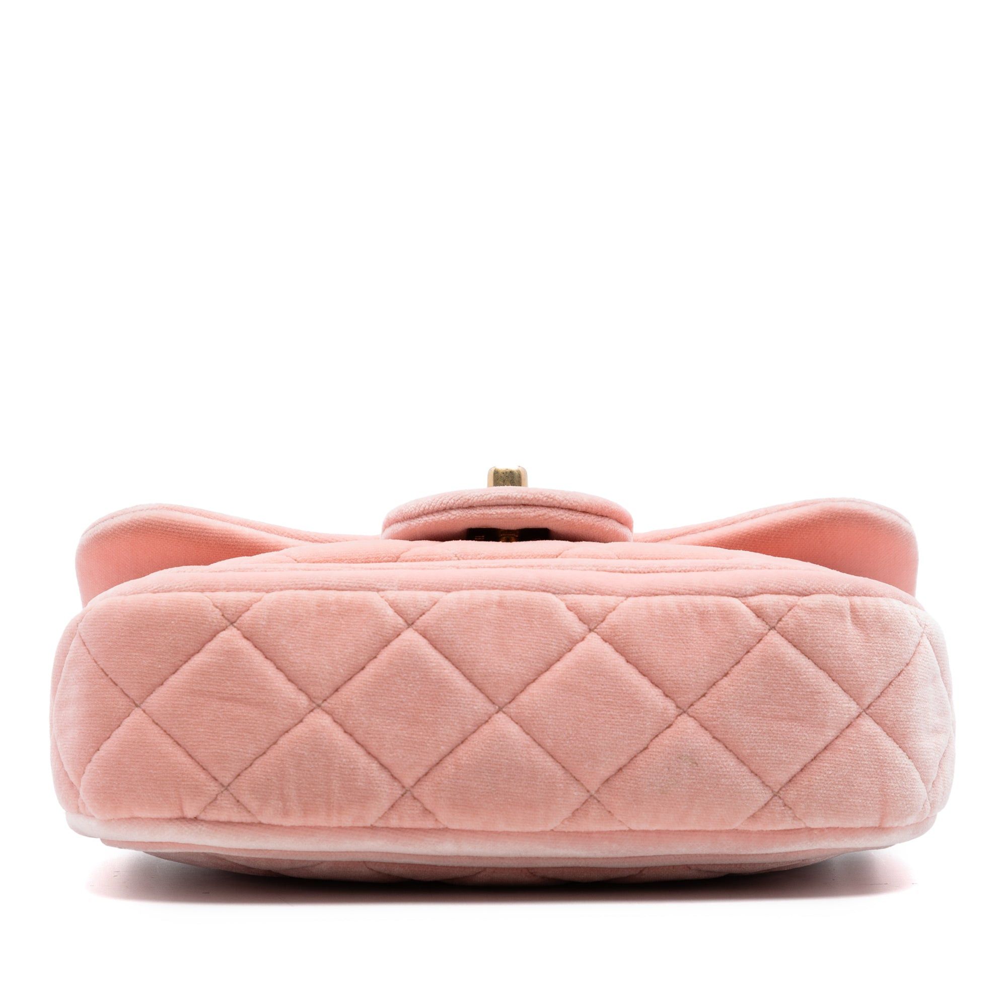 Chanel Mini Quilted Velvet Double Frame Flap Size ONE SIZE - 3 Thumbnail