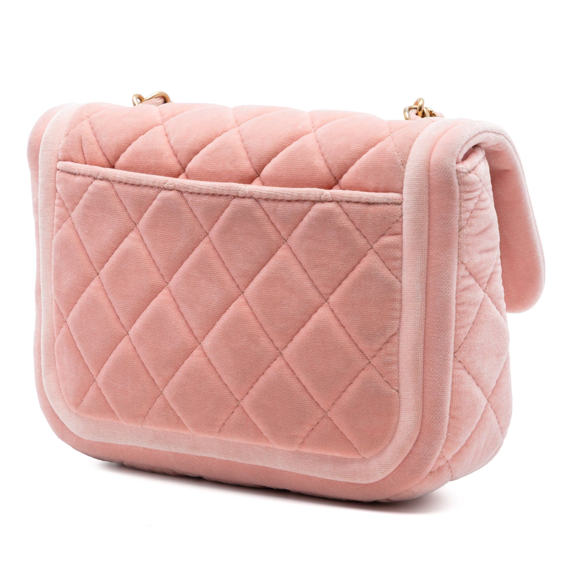 Chanel Mini Quilted Velvet Double Frame Flap Size ONE SIZE - 2 Thumbnail