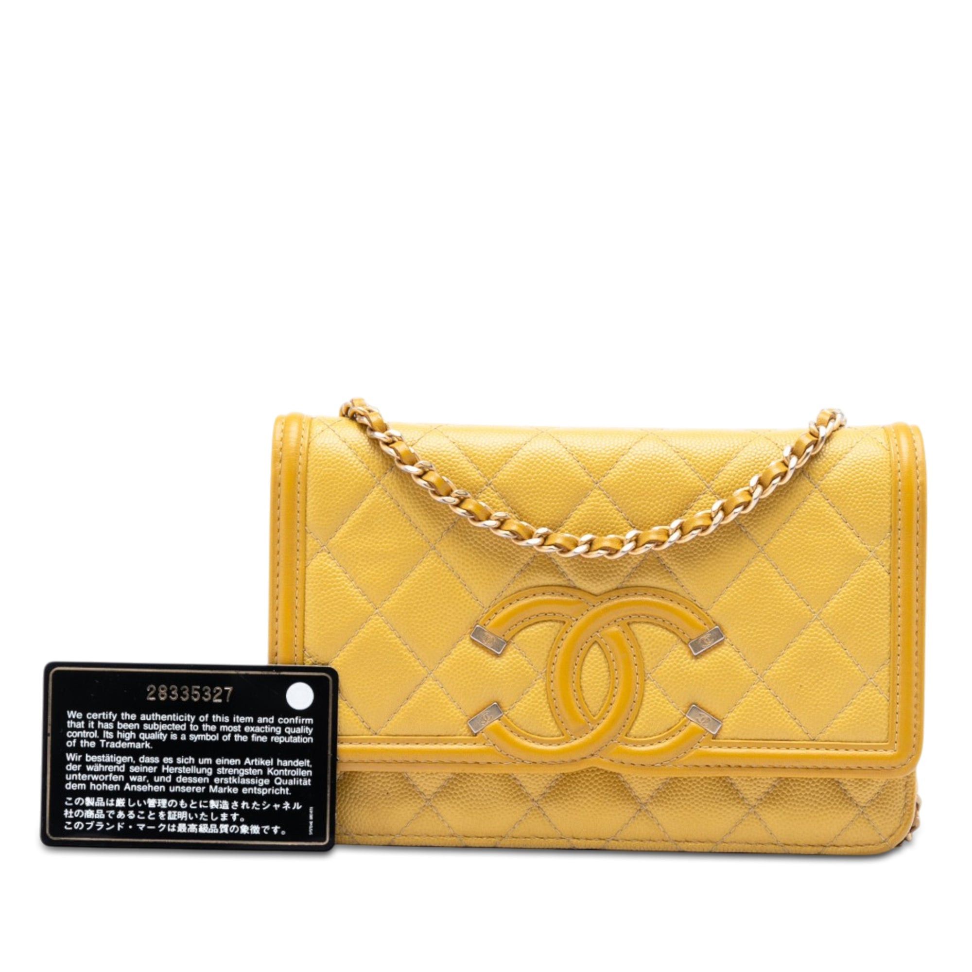 Chanel Caviar CC Filigree Wallet On Chain Size ONE SIZE - 8 Thumbnail