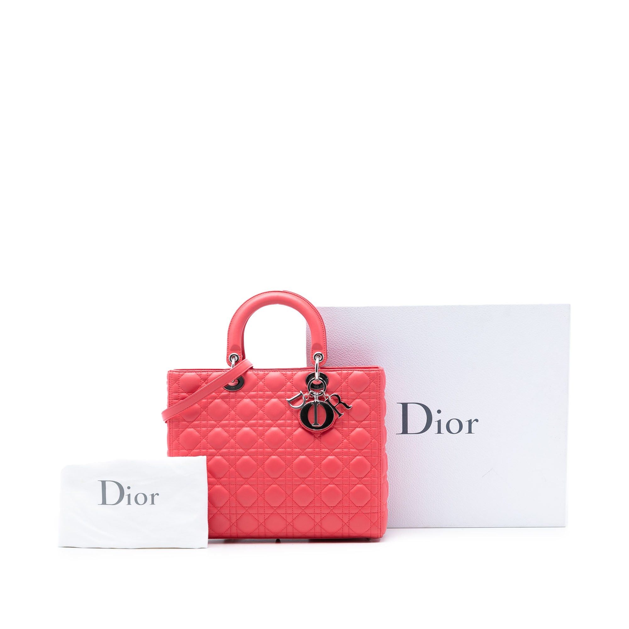 Dior Large Lambskin Cannage Lady Dior Size ONE SIZE - 8 Thumbnail