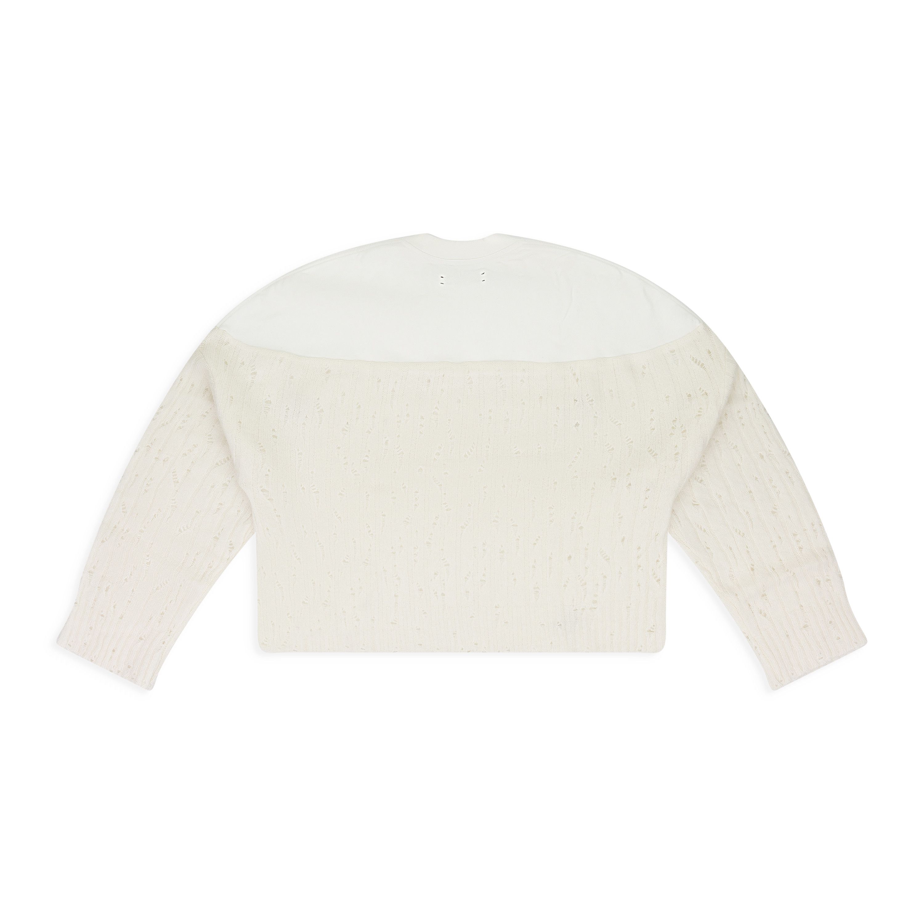 Amiri Amiri Cream Drop Needle Crewneck SIZE L Size L / US 10 / IT 46 - 2 Thumbnail