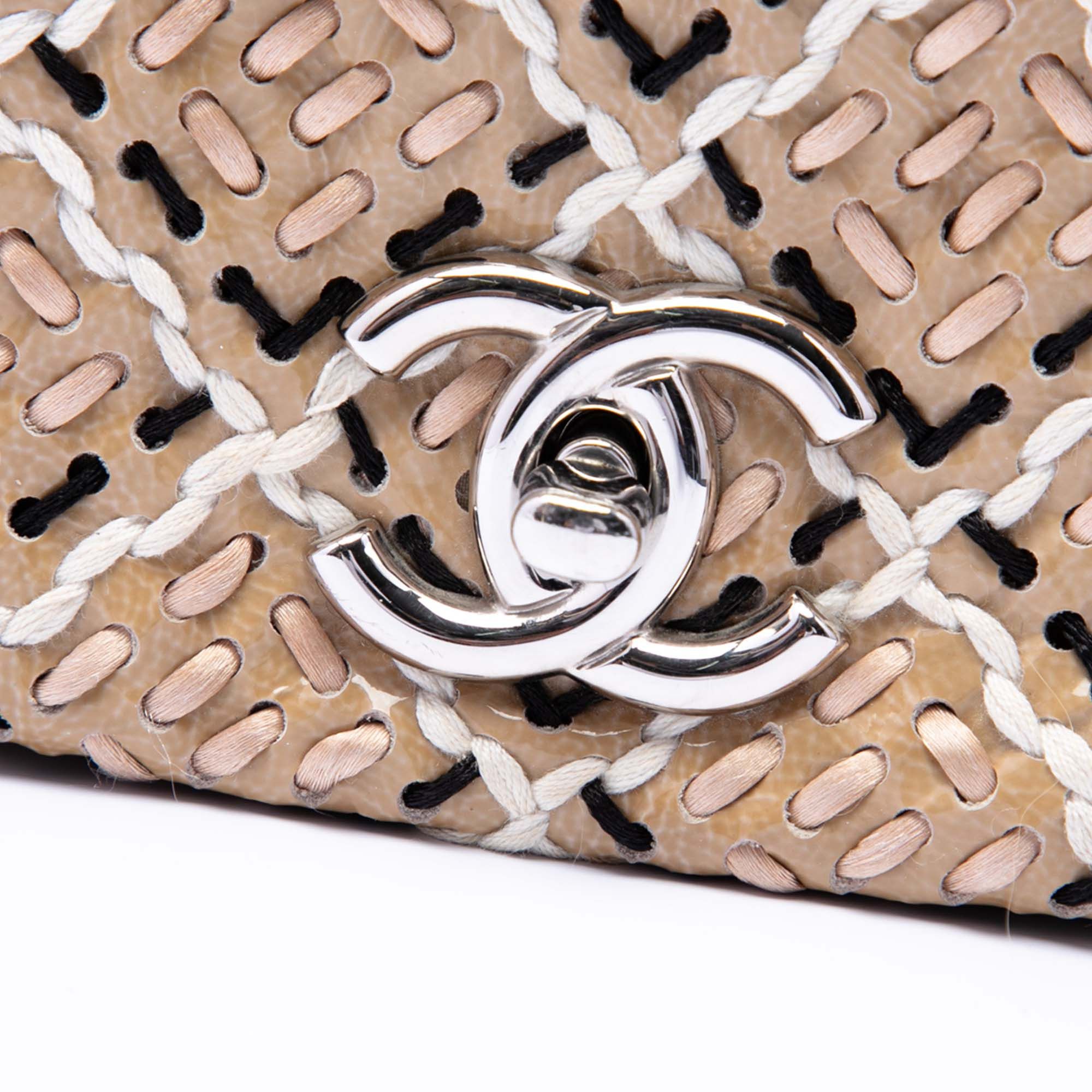 Chanel CC Patent Woven Stitch Full Flap Size ONE SIZE - 5 Thumbnail