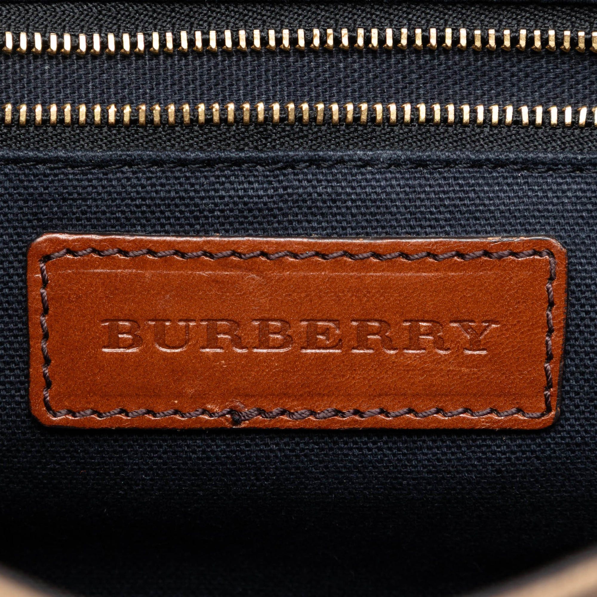 Burberry Leather and House Check Canvas Bridle Abbott Crossbody Size ONE SIZE - 5 Thumbnail