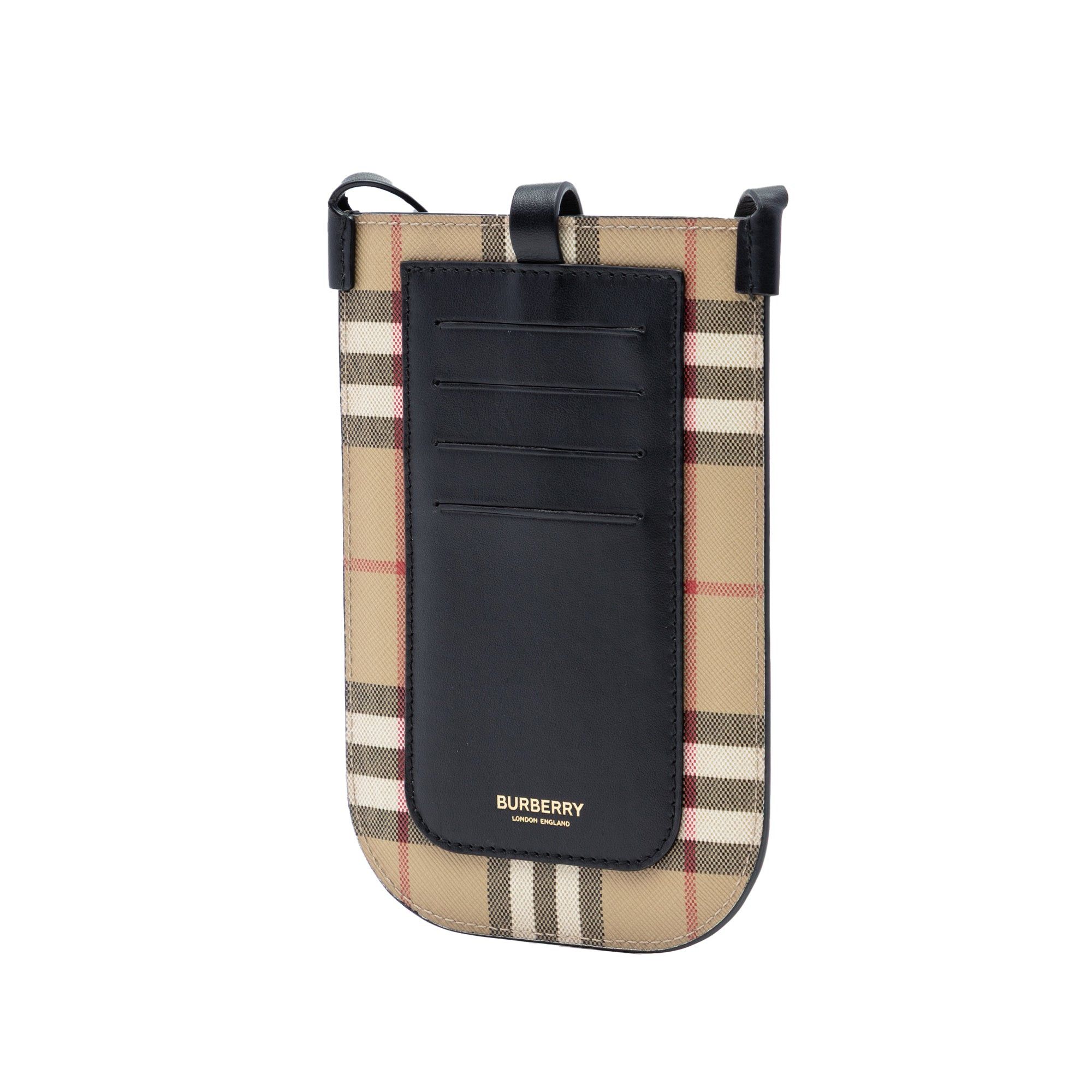 Burberry House Check Coated Canvas Anne Phone Holder Crossbody Size ONE SIZE - 2 Thumbnail
