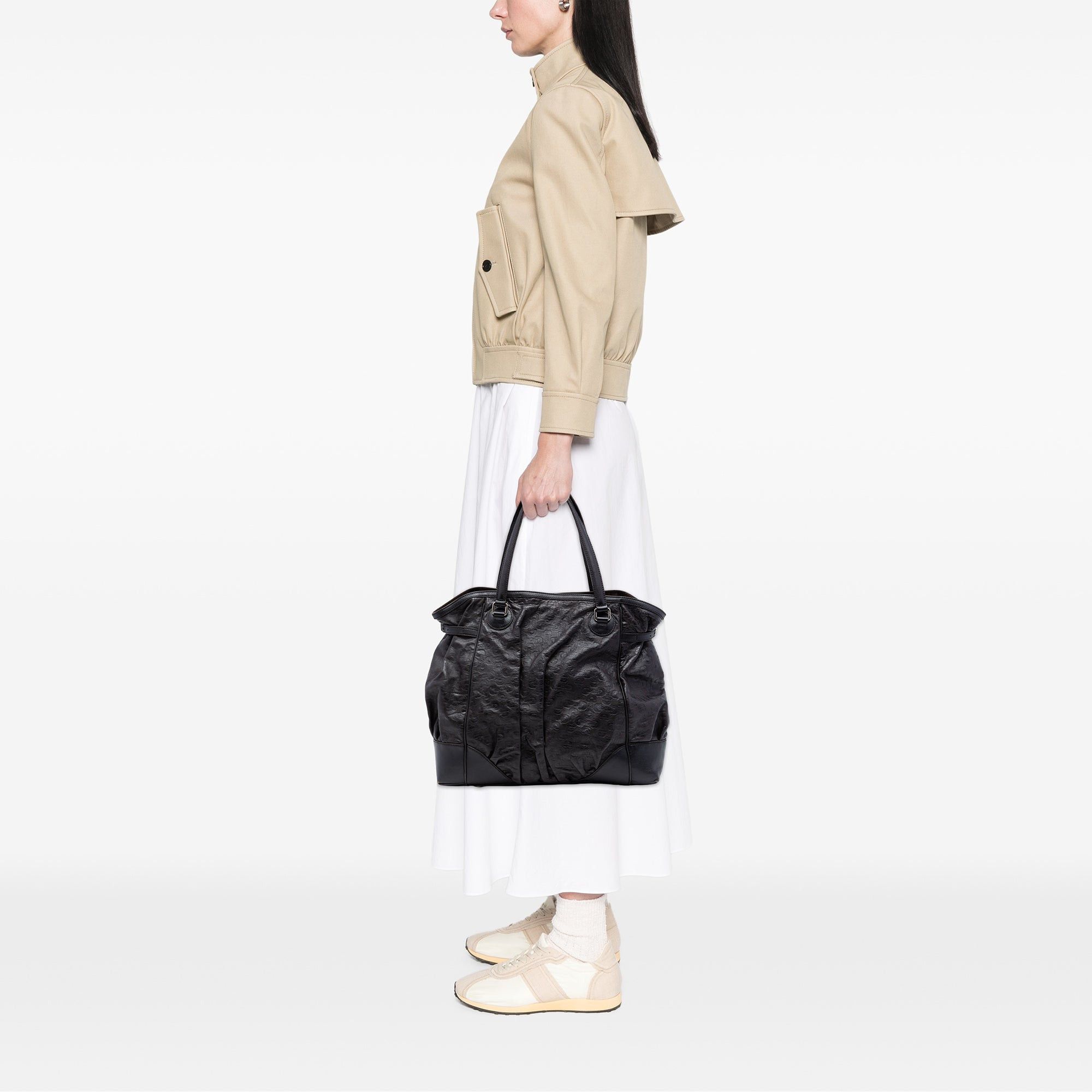 Gucci Embossed Leather Horsebit Full Moon Tote Size ONE SIZE - 7 Thumbnail
