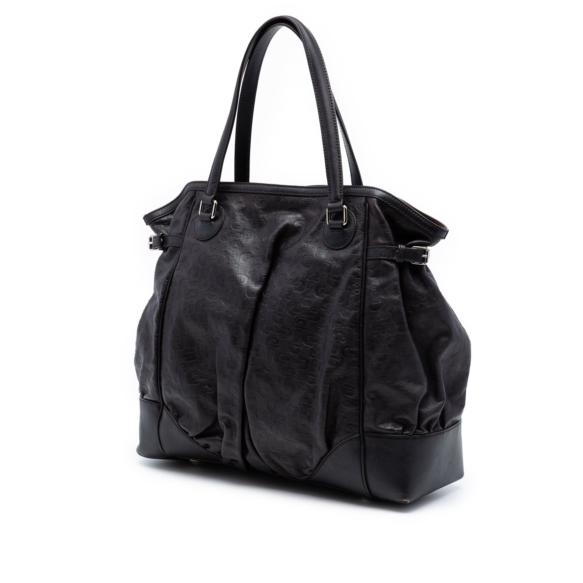 Gucci Embossed Leather Horsebit Full Moon Tote Size ONE SIZE - 2 Thumbnail
