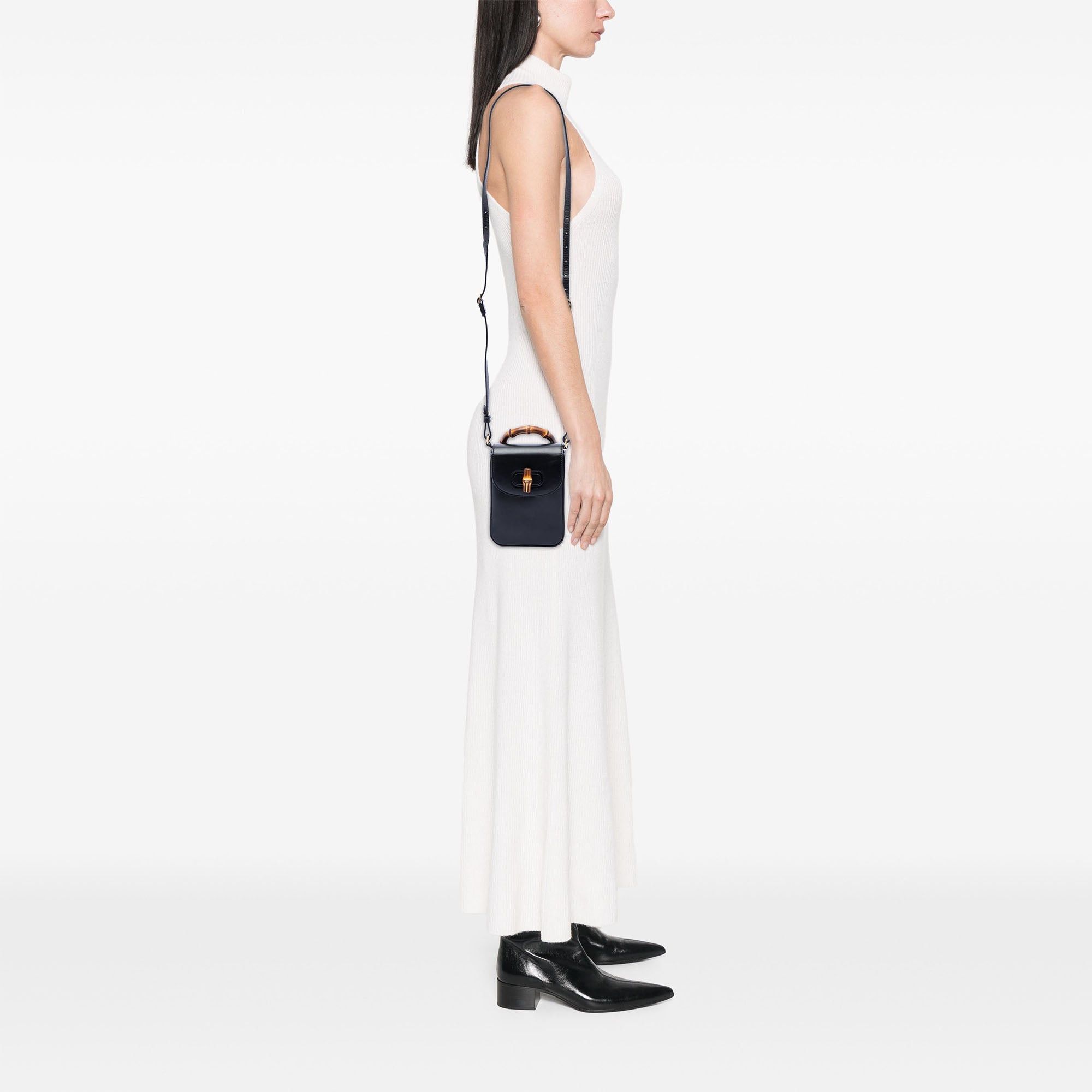 Gucci Mini Calfskin Bamboo Top Handle Bag Size ONE SIZE - 6 Thumbnail