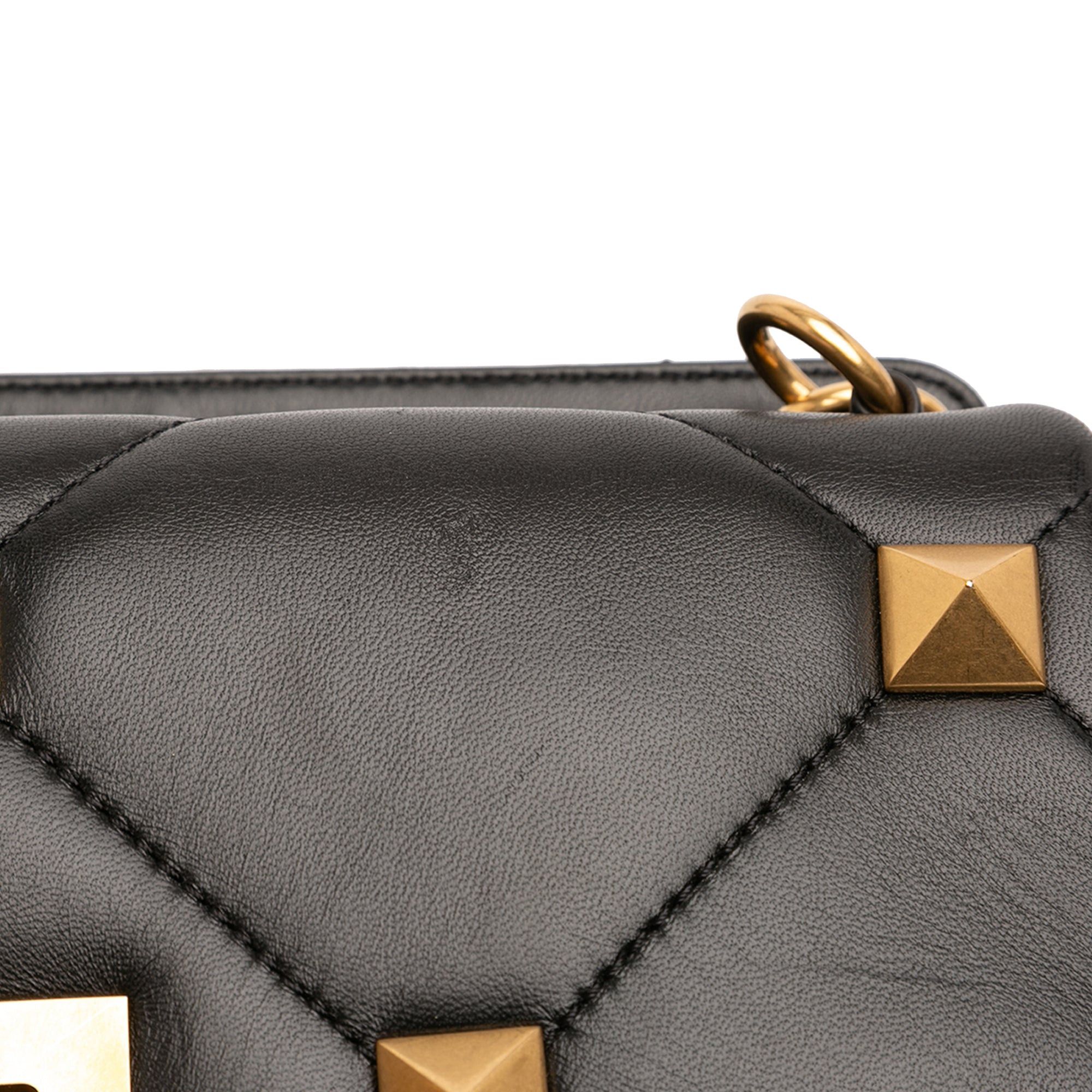 Valentino Large Nappa Roman Stud Satchel Size ONE SIZE - 9 Thumbnail