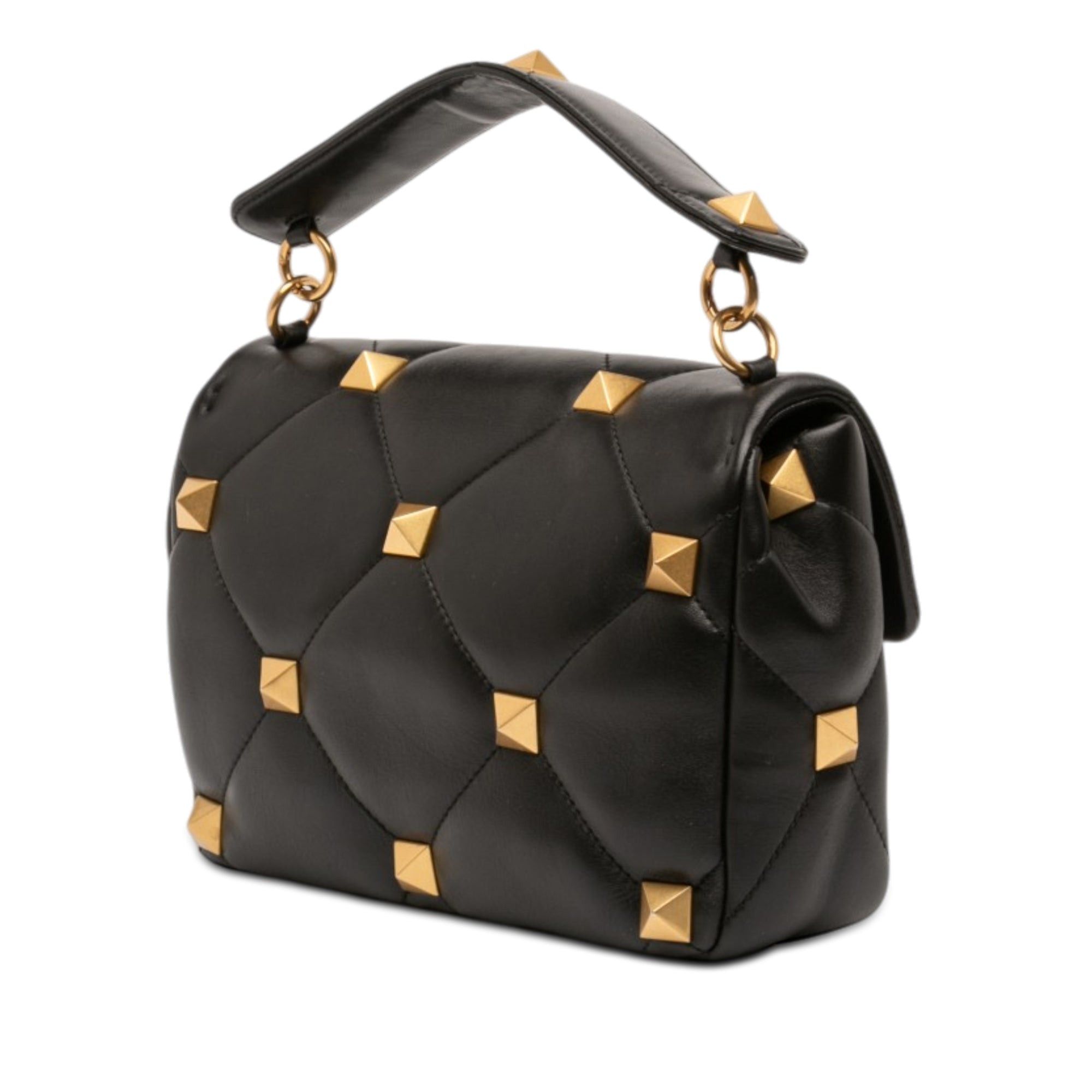 Valentino Large Nappa Roman Stud Satchel Size ONE SIZE - 2 Thumbnail