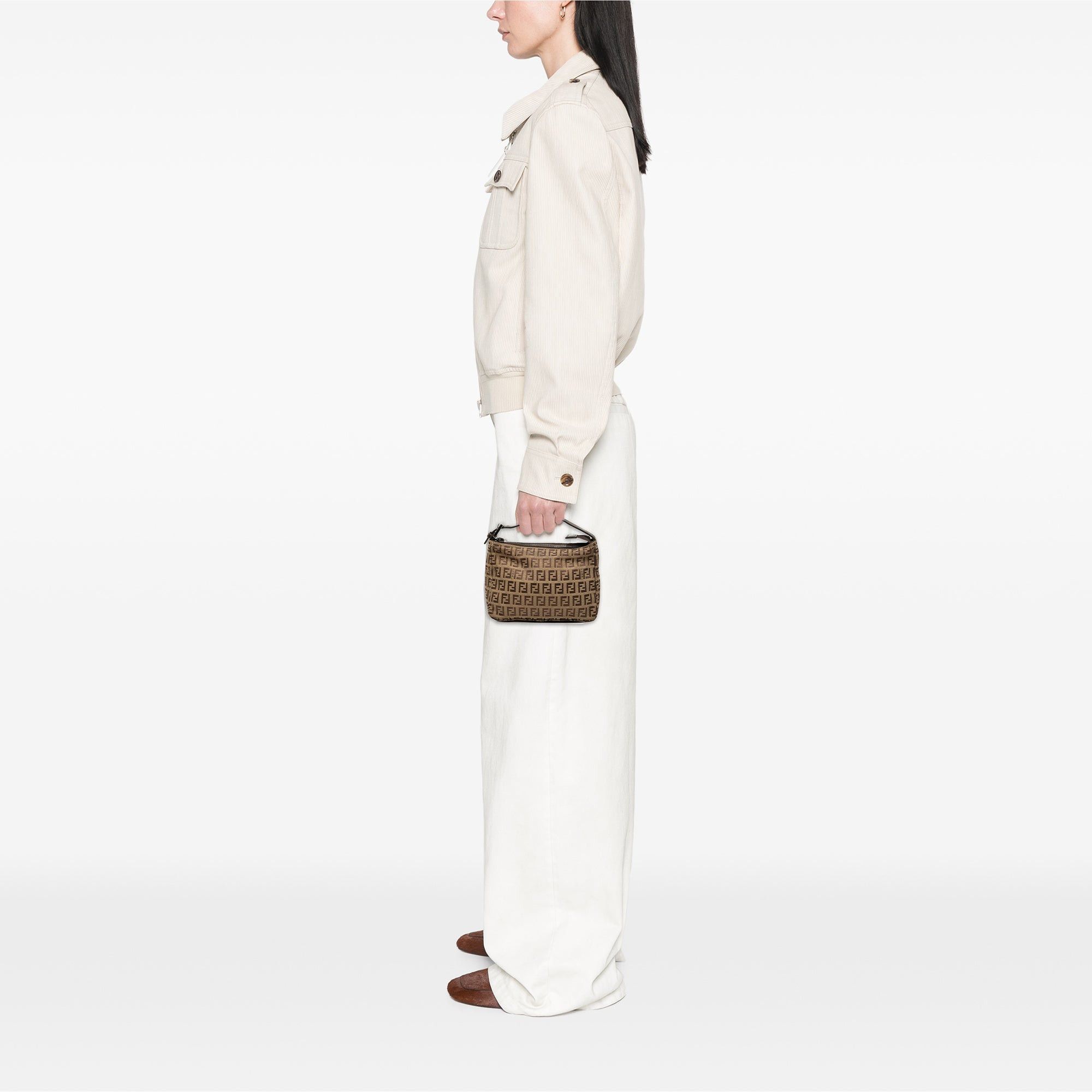Fendi Zucchino Canvas Handbag Size ONE SIZE - 7 Thumbnail
