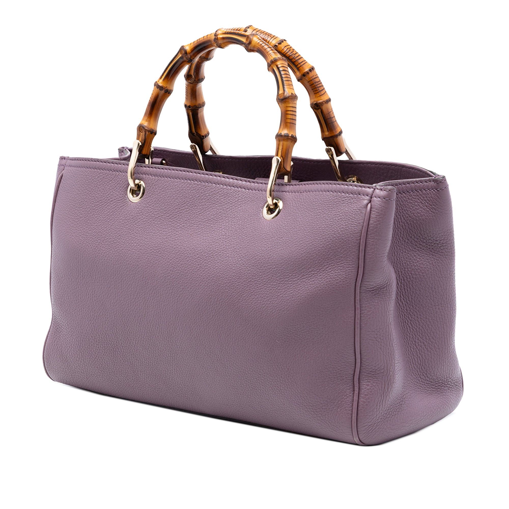 Gucci Medium Calfskin Bamboo Shopper Satchel Size ONE SIZE - 2 Thumbnail