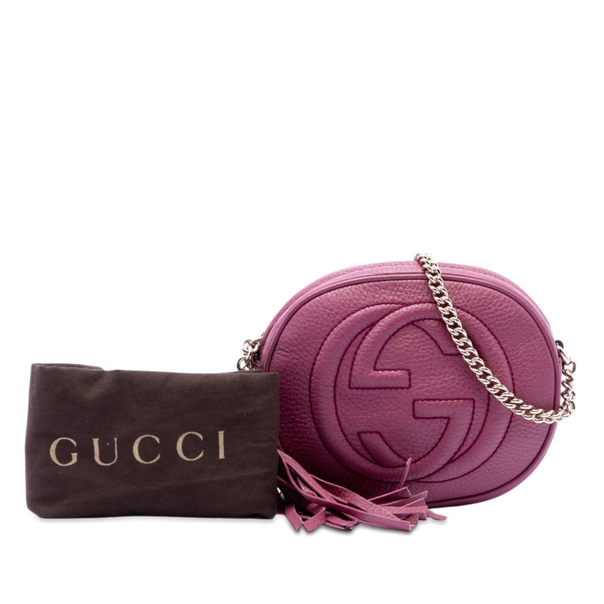 Gucci Mini Pebbled Calfskin Soho Chain Crossbody Size ONE SIZE - 8 Thumbnail