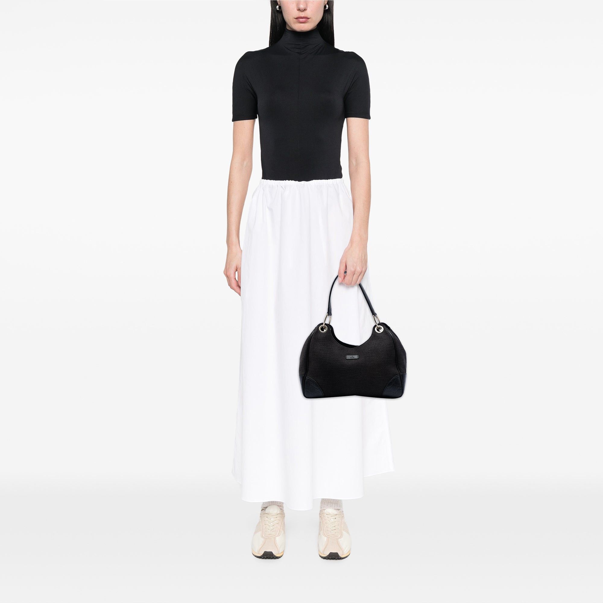 Guccissima Trimmed Canvas Colbert Shoulder Bag