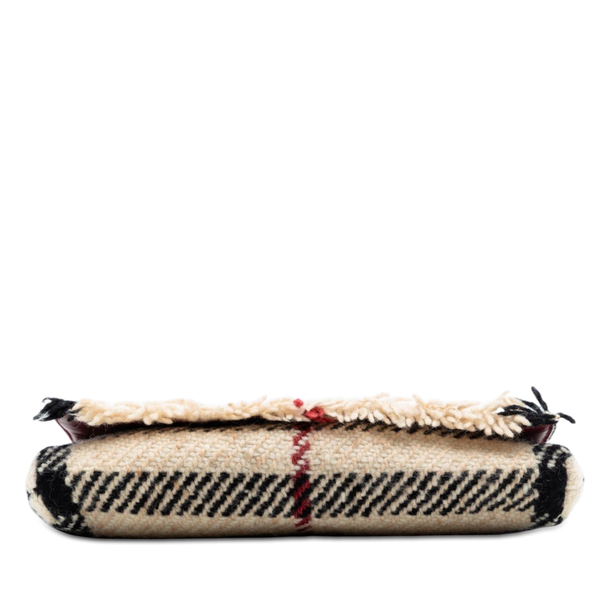 Burberry Mega Check Wool Shoulder Bag Size ONE SIZE - 3 Thumbnail