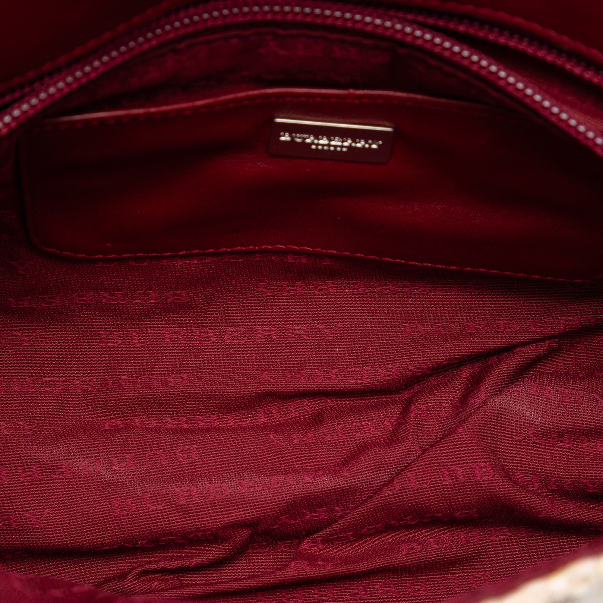 Burberry Mega Check Wool Shoulder Bag Size ONE SIZE - 4 Thumbnail