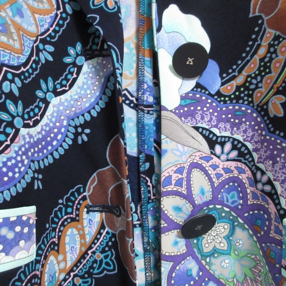 Other Leonard Leonard Fashion CanCan Stretch Flower Paisley Print Jacket Textile Outerwear DUTY FREE for USA Size ONE SIZE - 6 Thumbnail