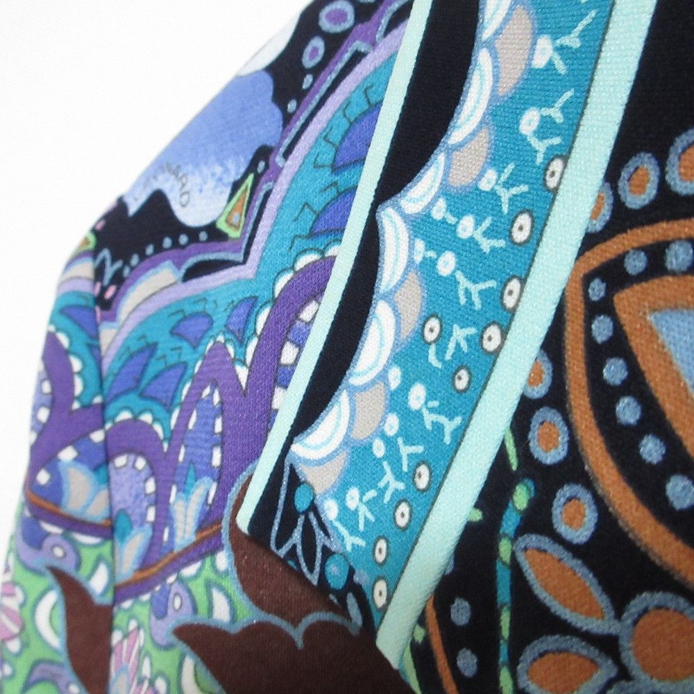 Other Leonard Leonard Fashion CanCan Stretch Flower Paisley Print Jacket Textile Outerwear DUTY FREE for USA Size ONE SIZE - 3 Thumbnail