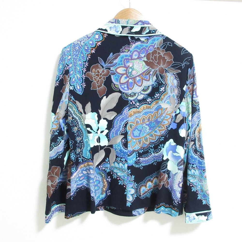 Other Leonard Leonard Fashion CanCan Stretch Flower Paisley Print Jacket Textile Outerwear DUTY FREE for USA Size ONE SIZE - 2 Thumbnail