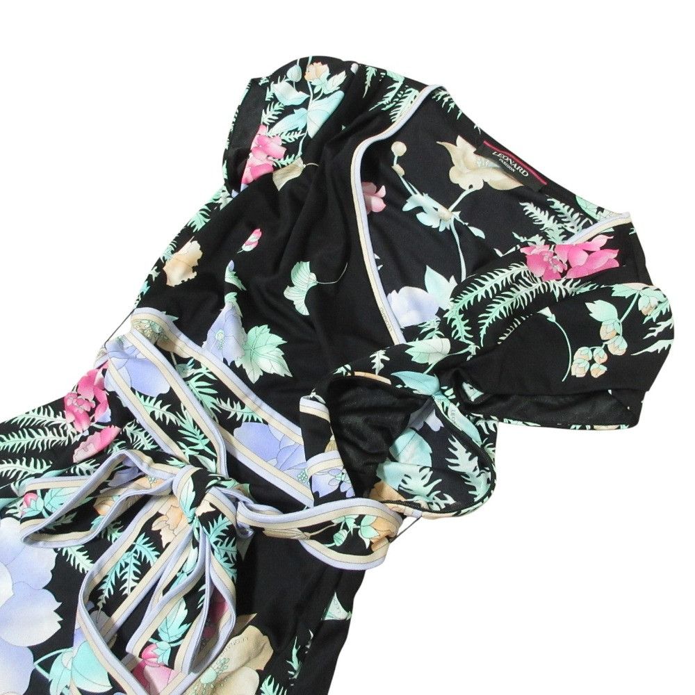 Other Leonard LEONARD FASHION Flower Print Stretch Dress Textile Dresses DUTY FREE for USA Size ONE SIZE - 5 Thumbnail